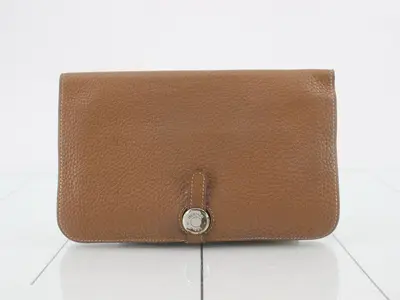 Dogon K stamp, with box, HERMES wallet