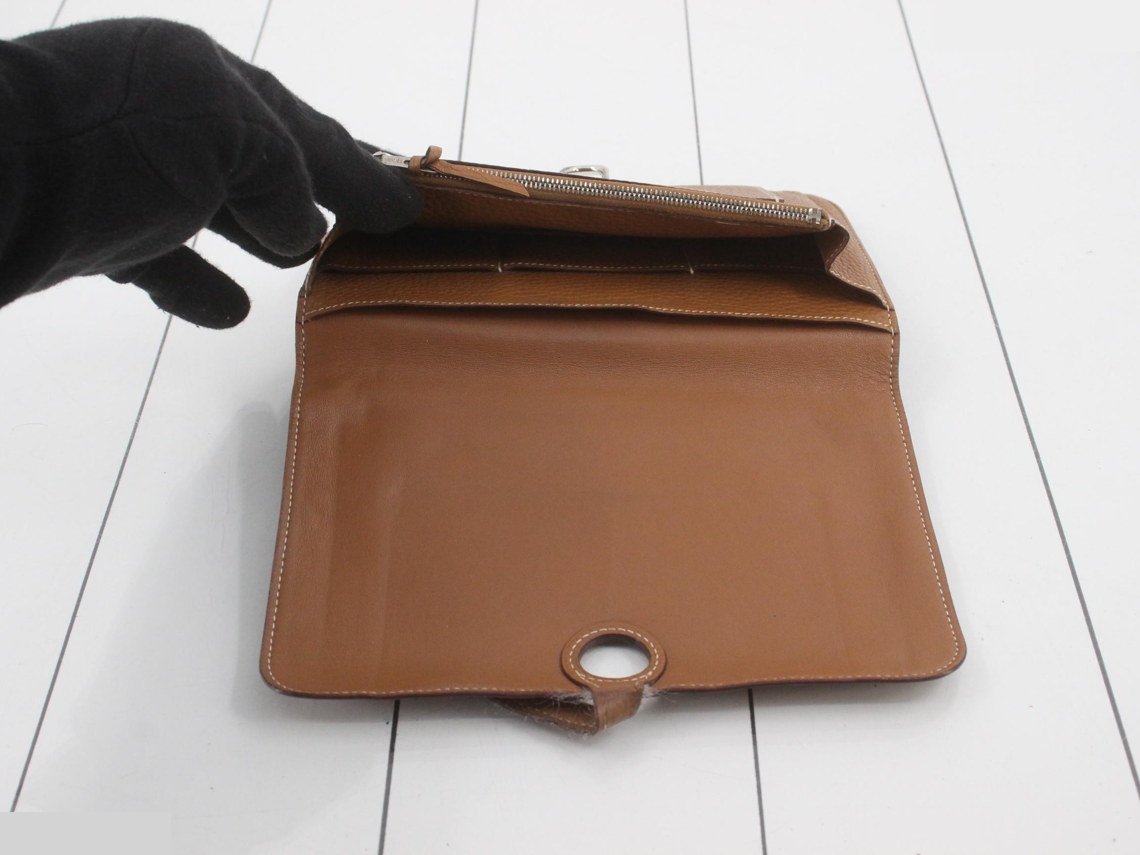 Dogon K stamp, with box, HERMES wallet — view 4