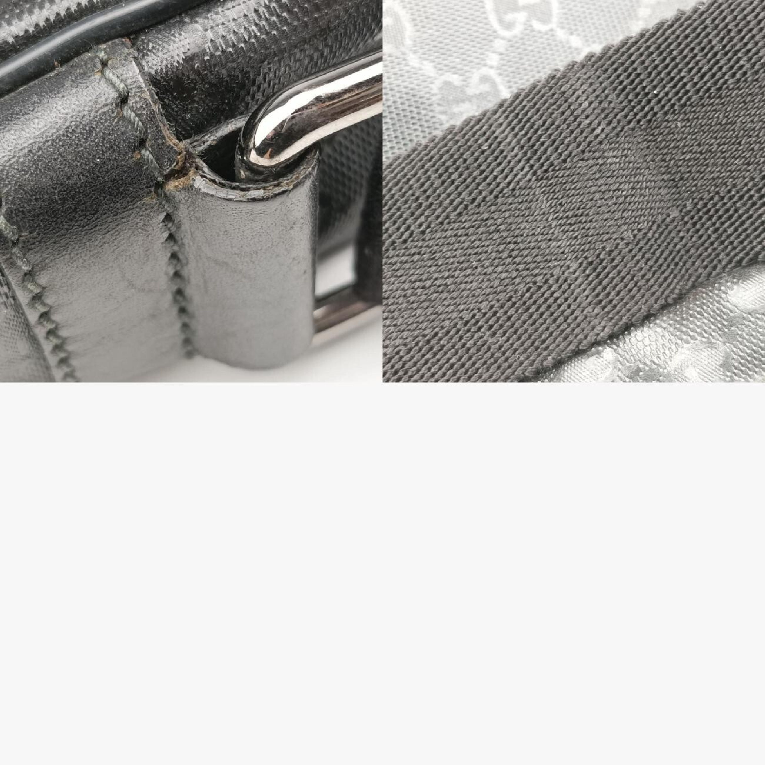 GG Imprime Messenger Bag, Black PVC Coated Canvas, 201448 G5540557 Shoulder Bag — view 11