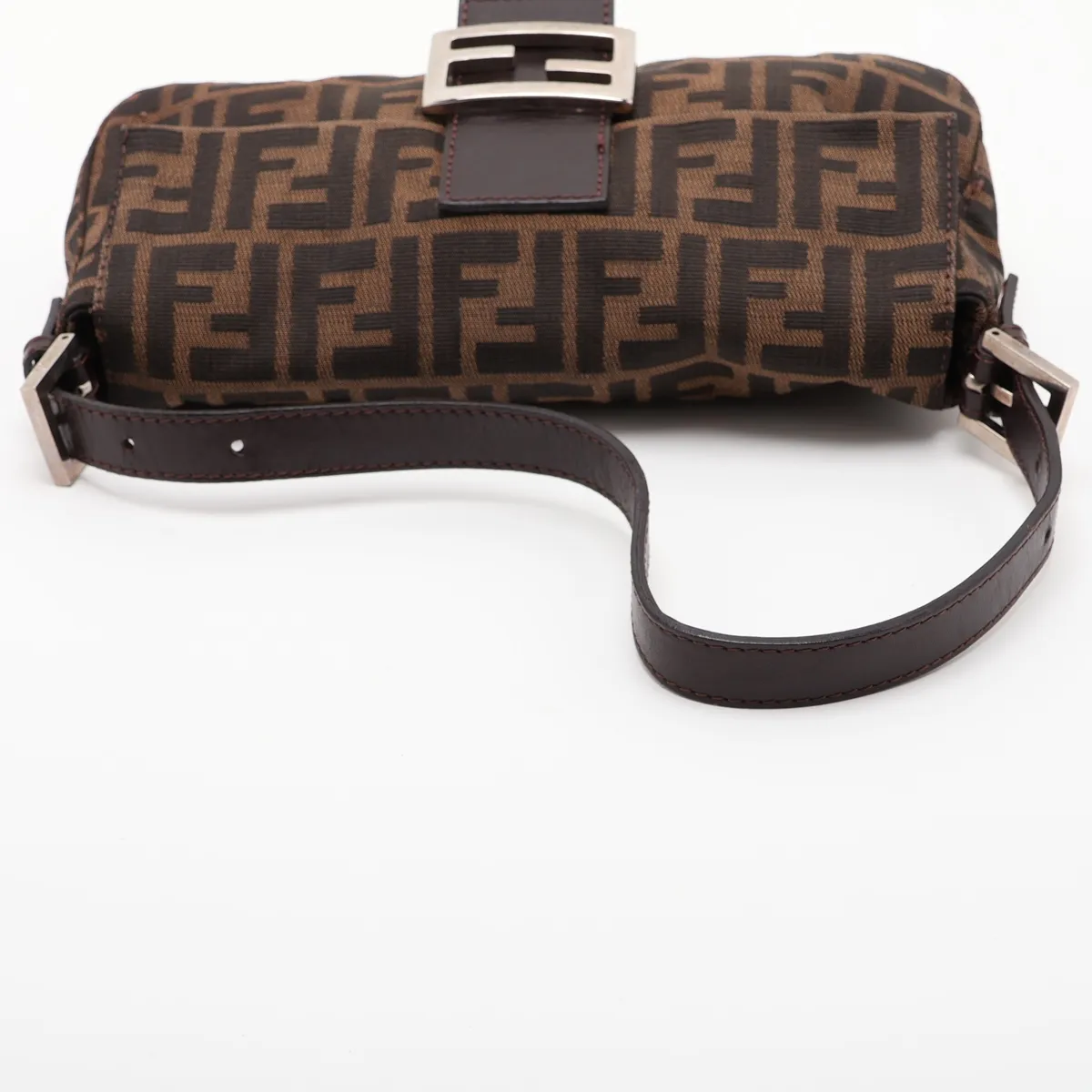 Zucca Mamma Bucket 26424 Canvas x Leather Shoulder Bag Brown — view 5