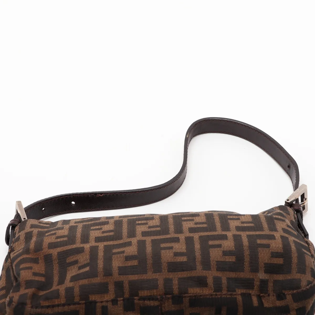 Zucca Mamma Bucket 26424 Canvas x Leather Shoulder Bag Brown — view 6