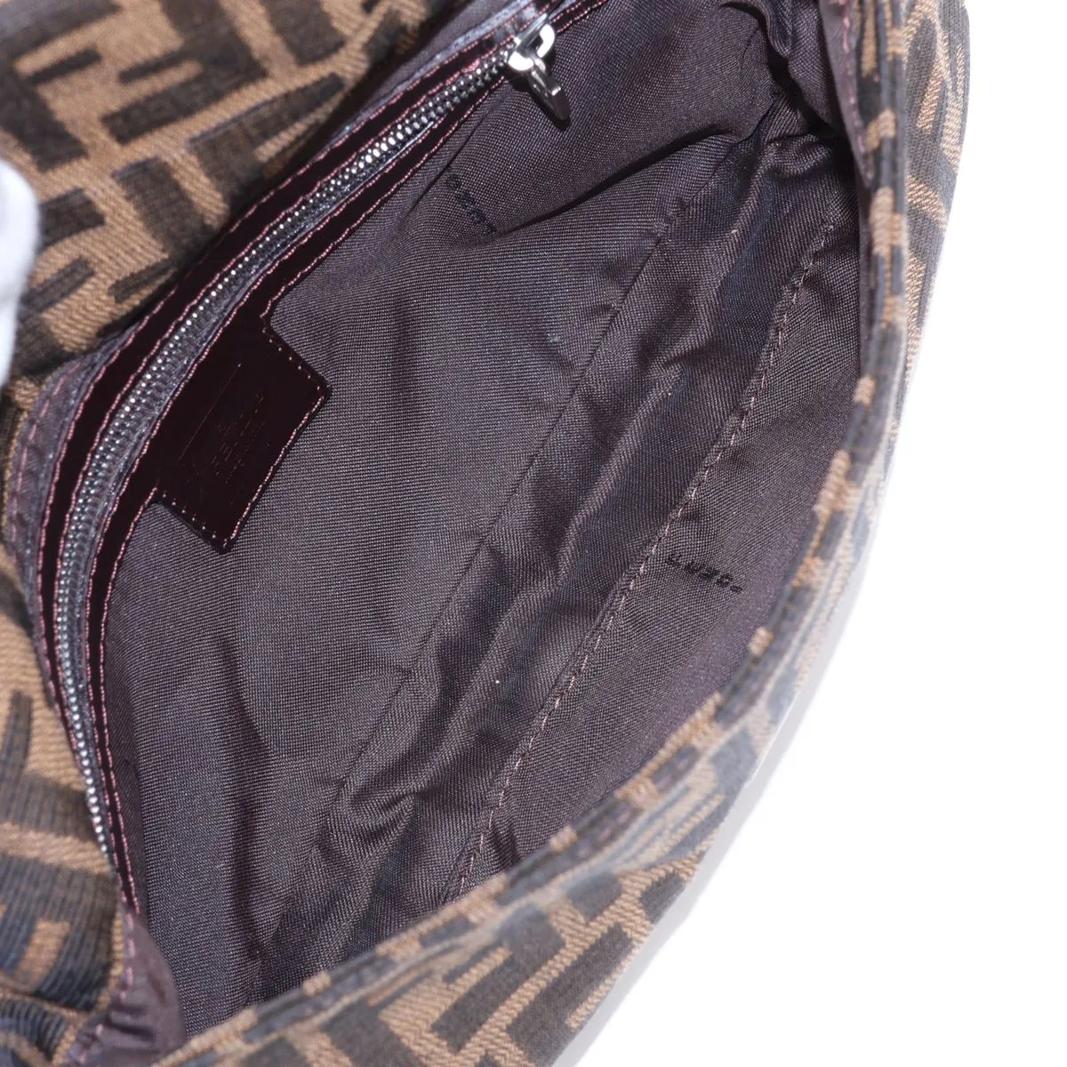 Zucca Mamma Bucket 26424 Canvas x Leather Shoulder Bag Brown — view 7