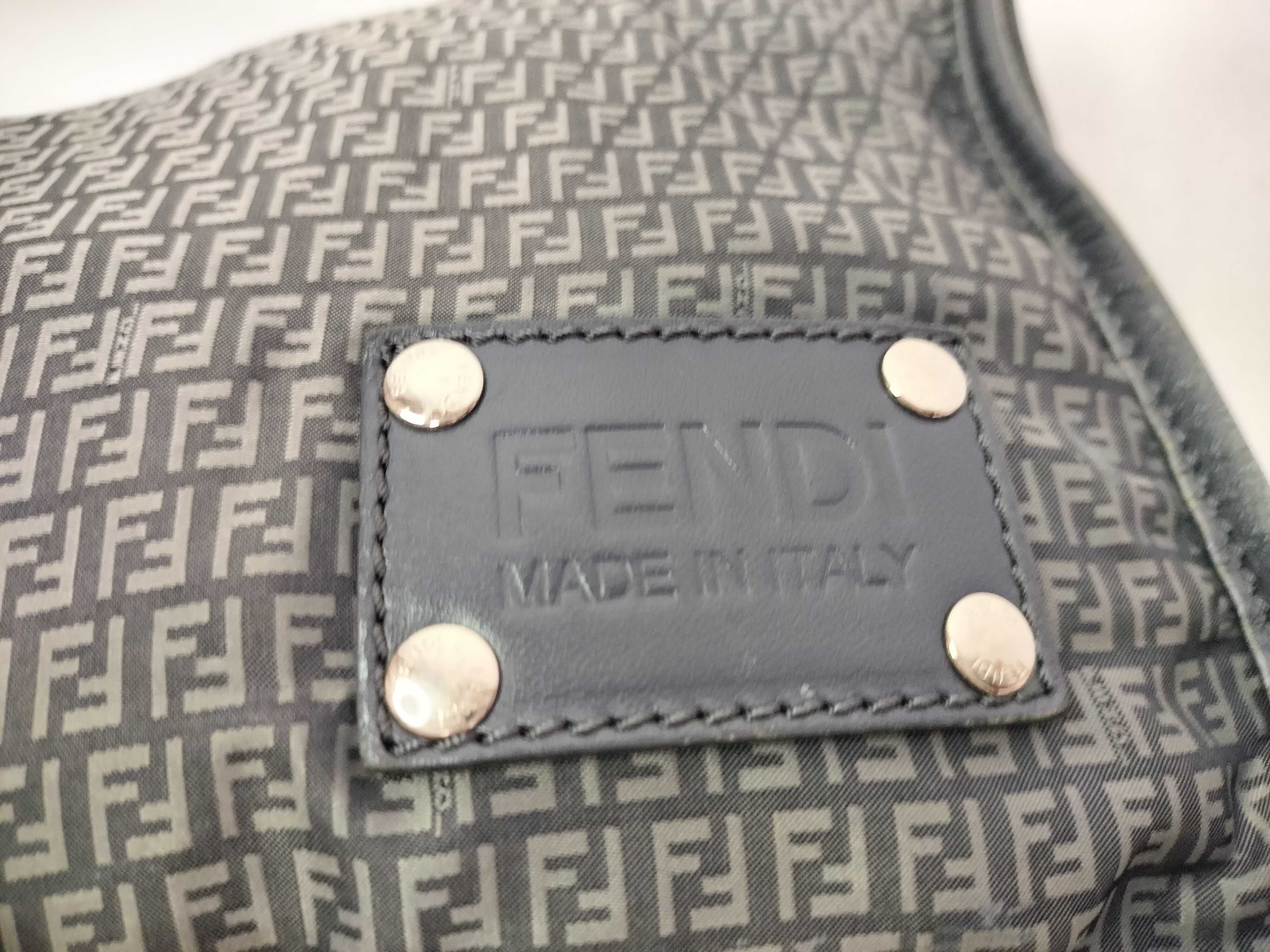 Zucca pattern Fendi Zucchino leather micro shoulder bag — view 11