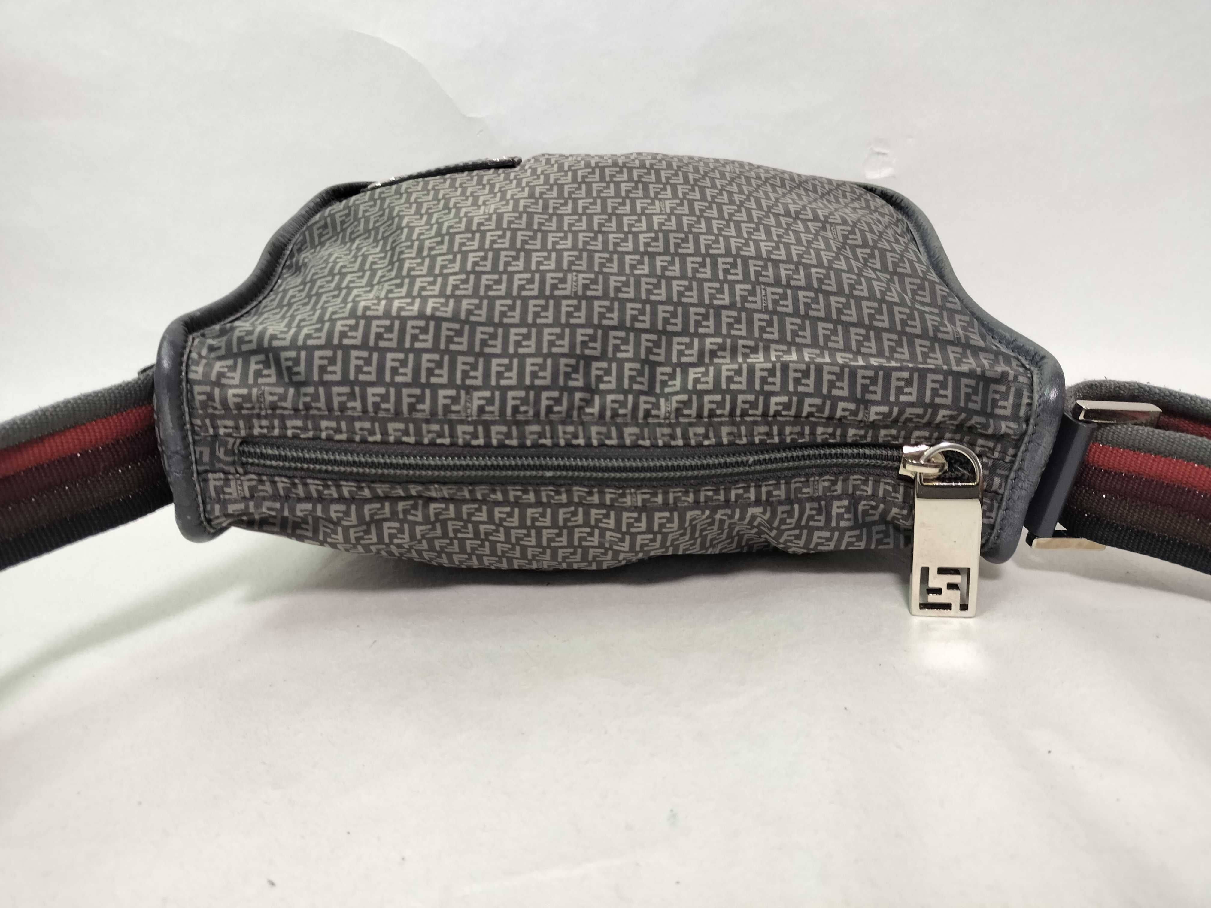 Zucca pattern Fendi Zucchino leather micro shoulder bag — view 12