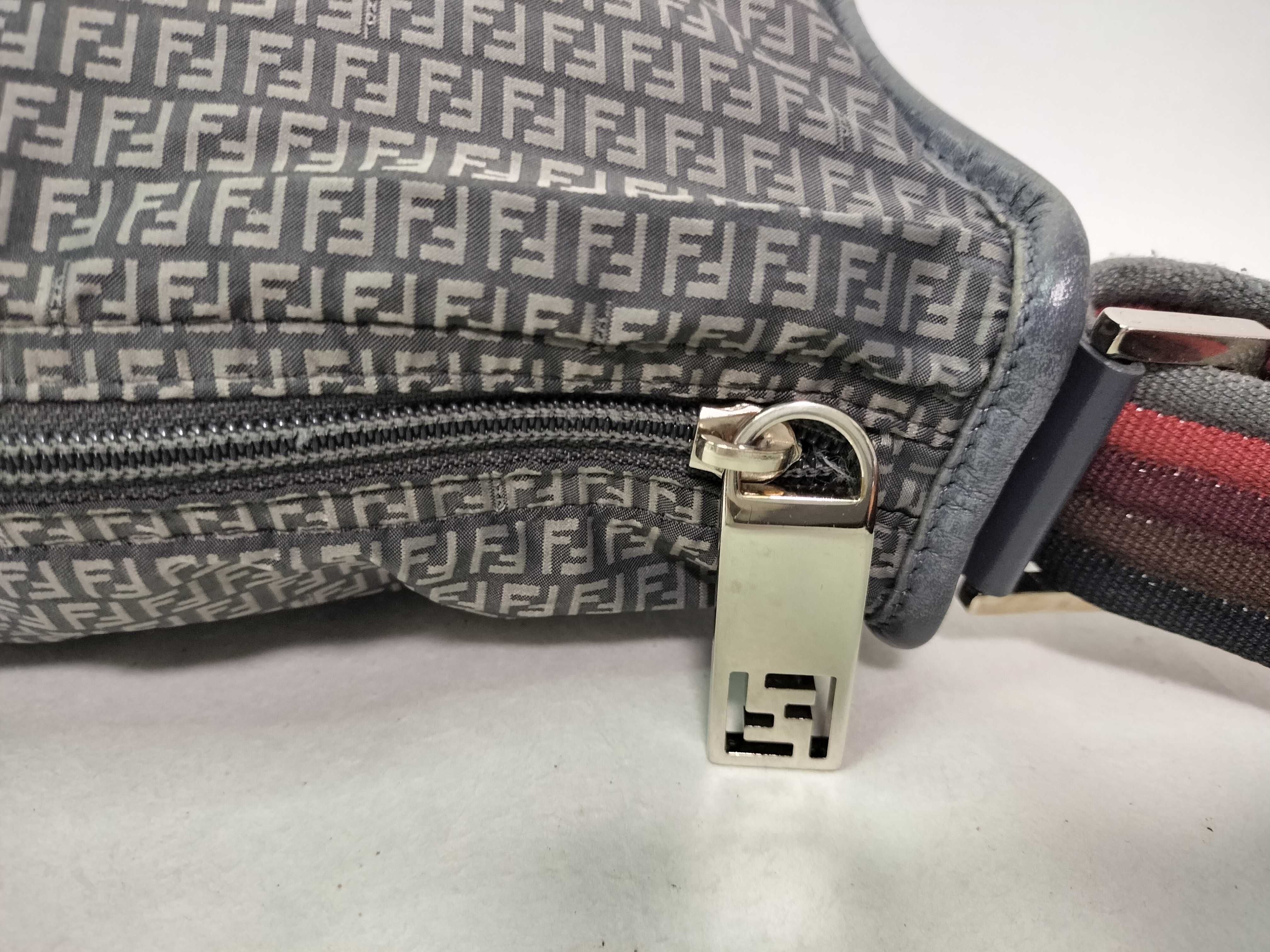 Zucca pattern Fendi Zucchino leather micro shoulder bag — view 13