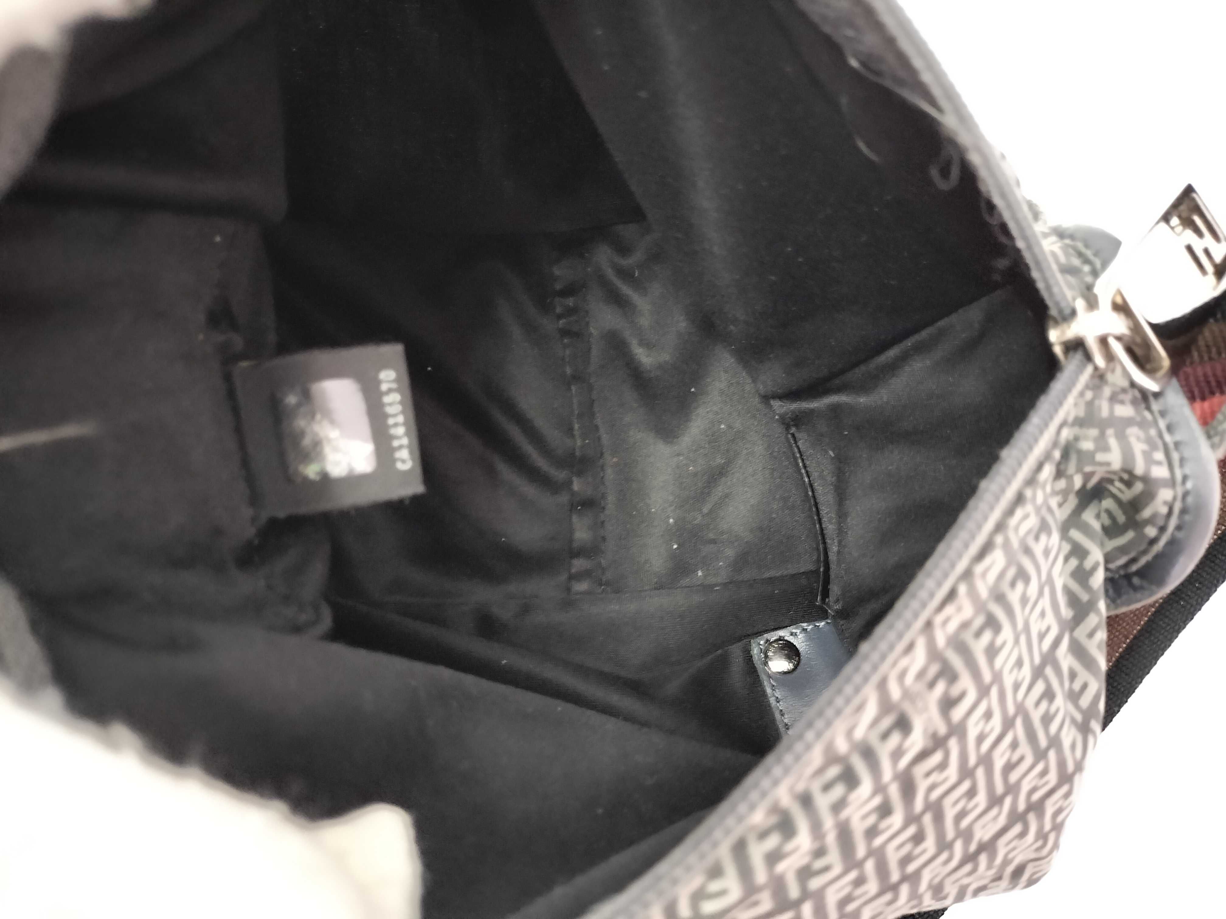 Zucca pattern Fendi Zucchino leather micro shoulder bag — view 14