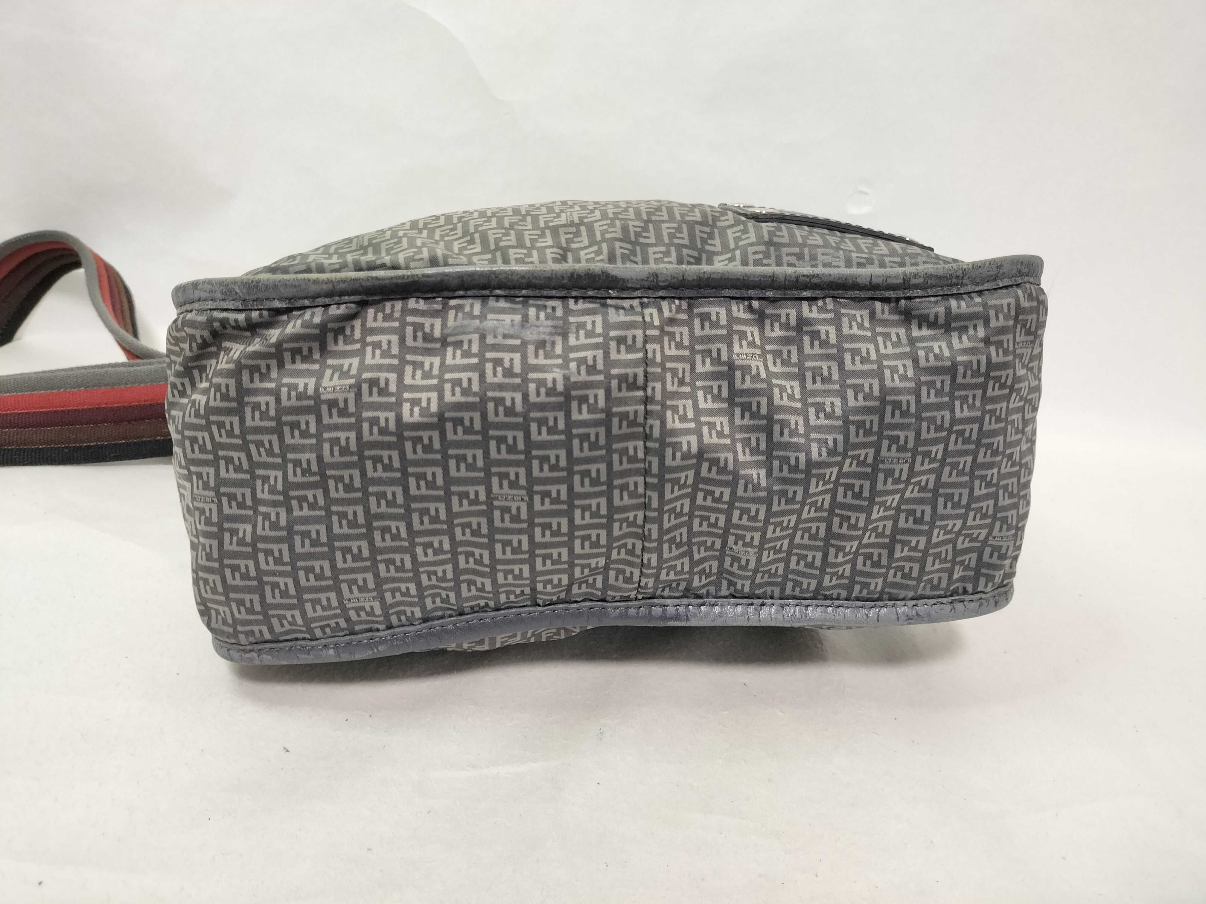 Zucca pattern Fendi Zucchino leather micro shoulder bag — view 8