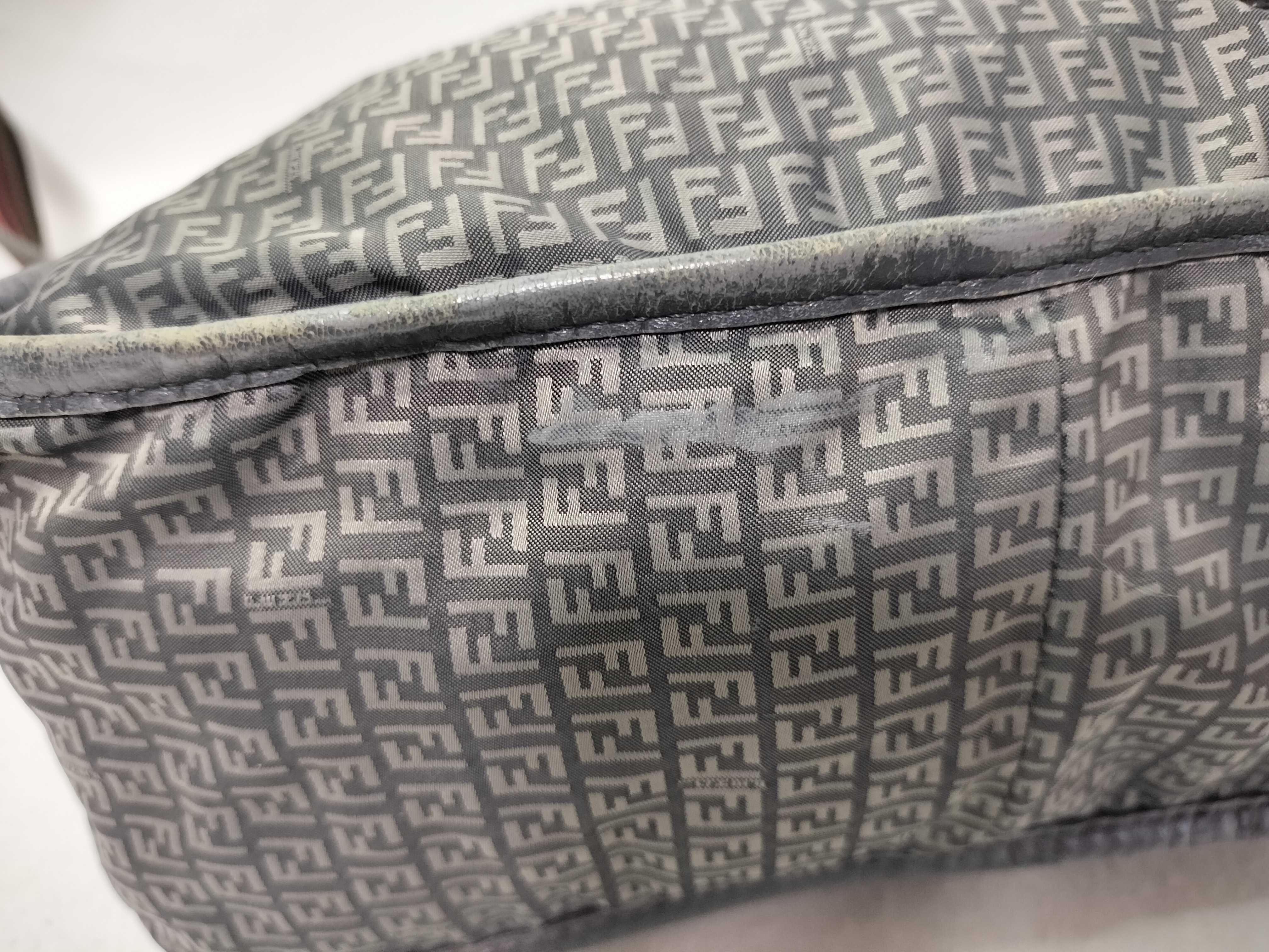 Zucca pattern Fendi Zucchino leather micro shoulder bag — view 9
