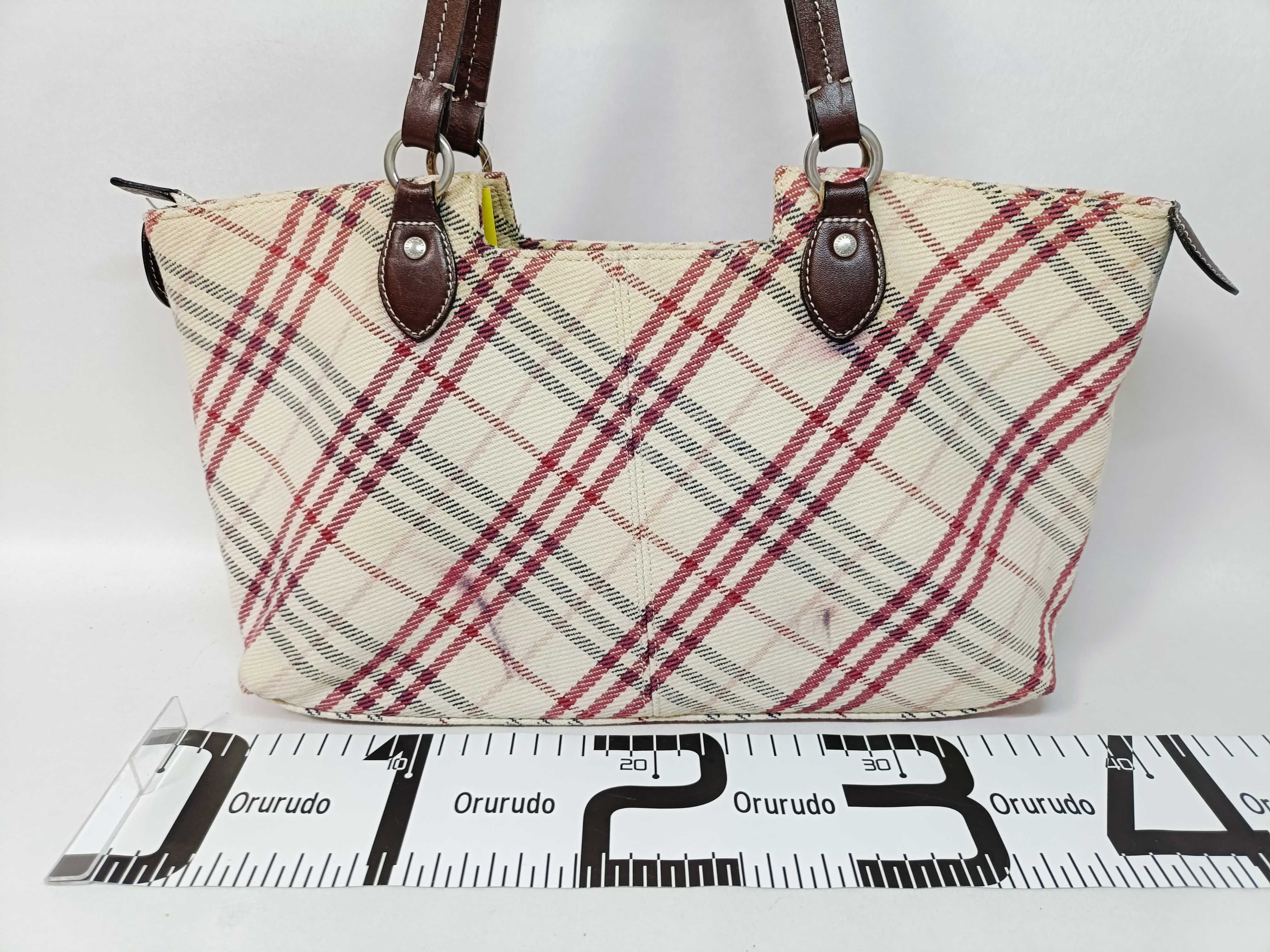 Blue Label Handbag Check Pattern Tote Bag — view 2