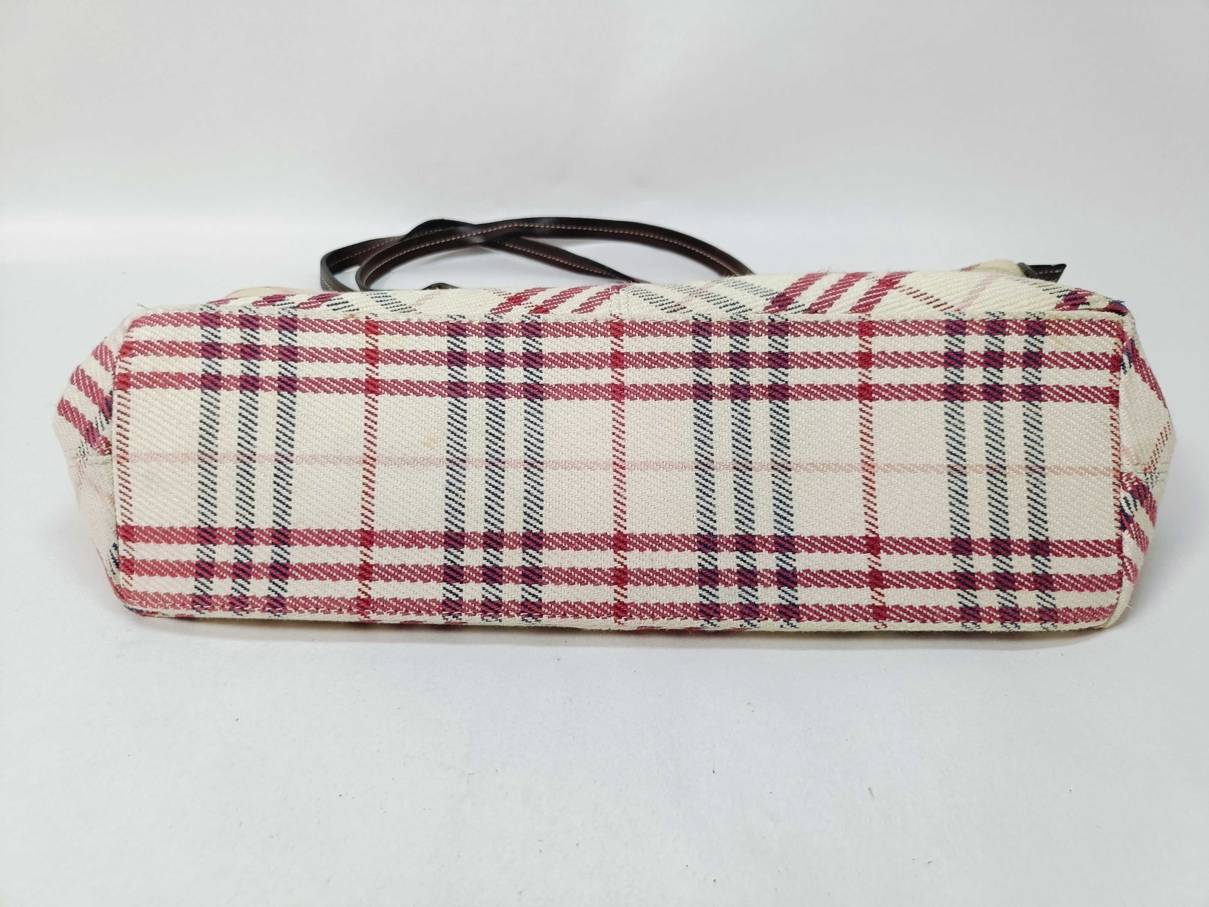 Blue Label Handbag Check Pattern Tote Bag — view 7