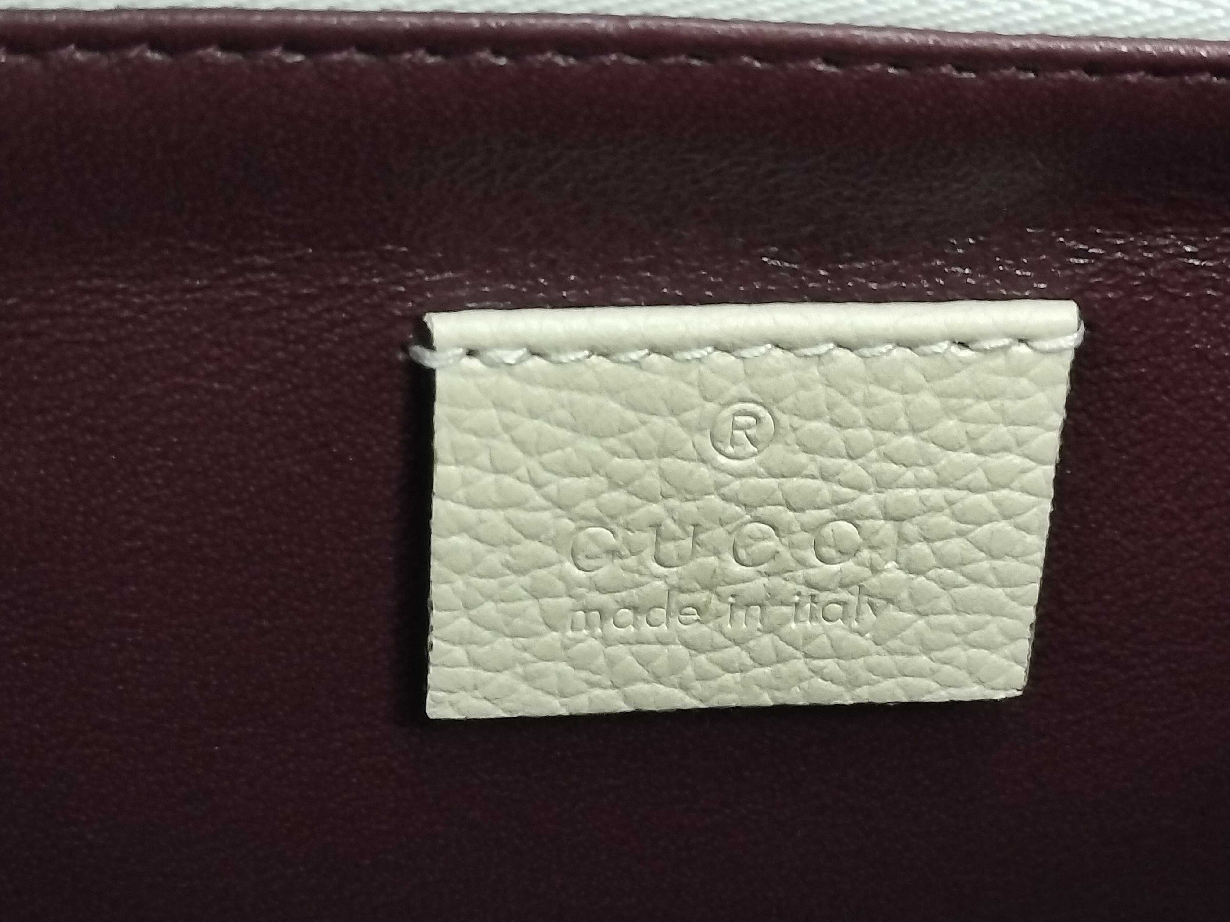 Zumi Leather 2-Way Handbag, White, 569712 (Handbag) — view 12