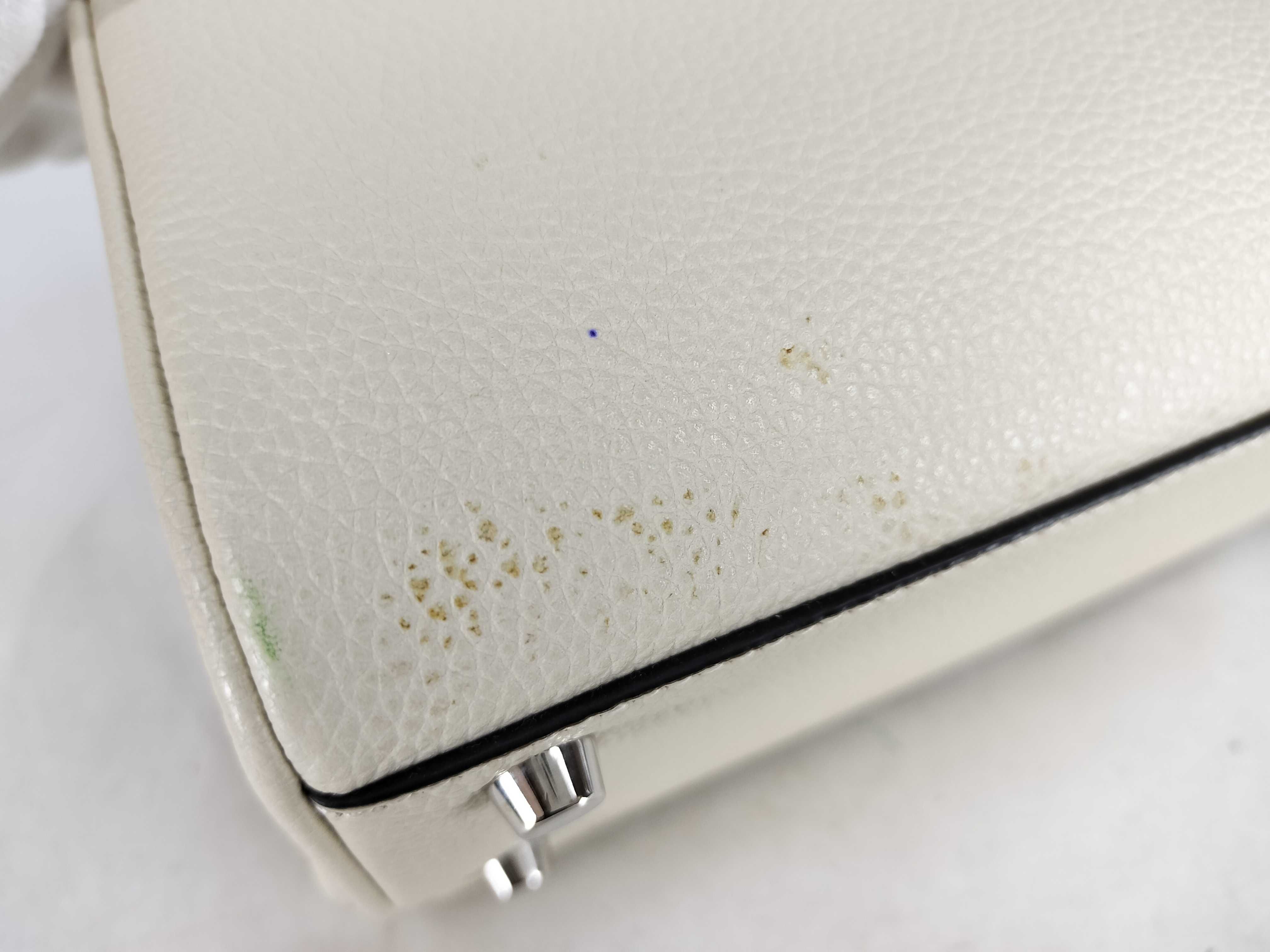 Zumi Leather 2-Way Handbag, White, 569712 (Handbag) — view 15