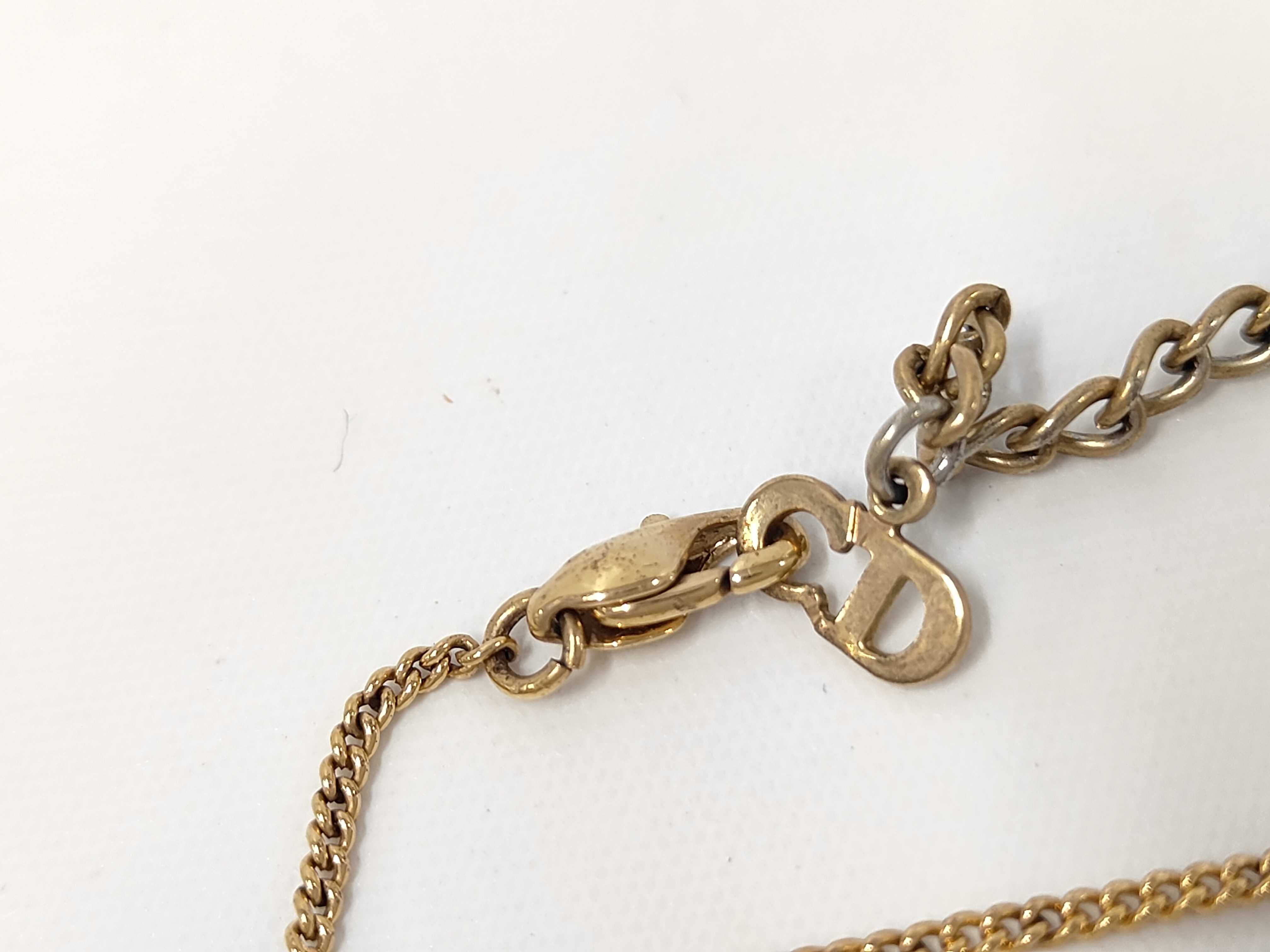 Rhinestone Circle Black Gold Necklace — view 5