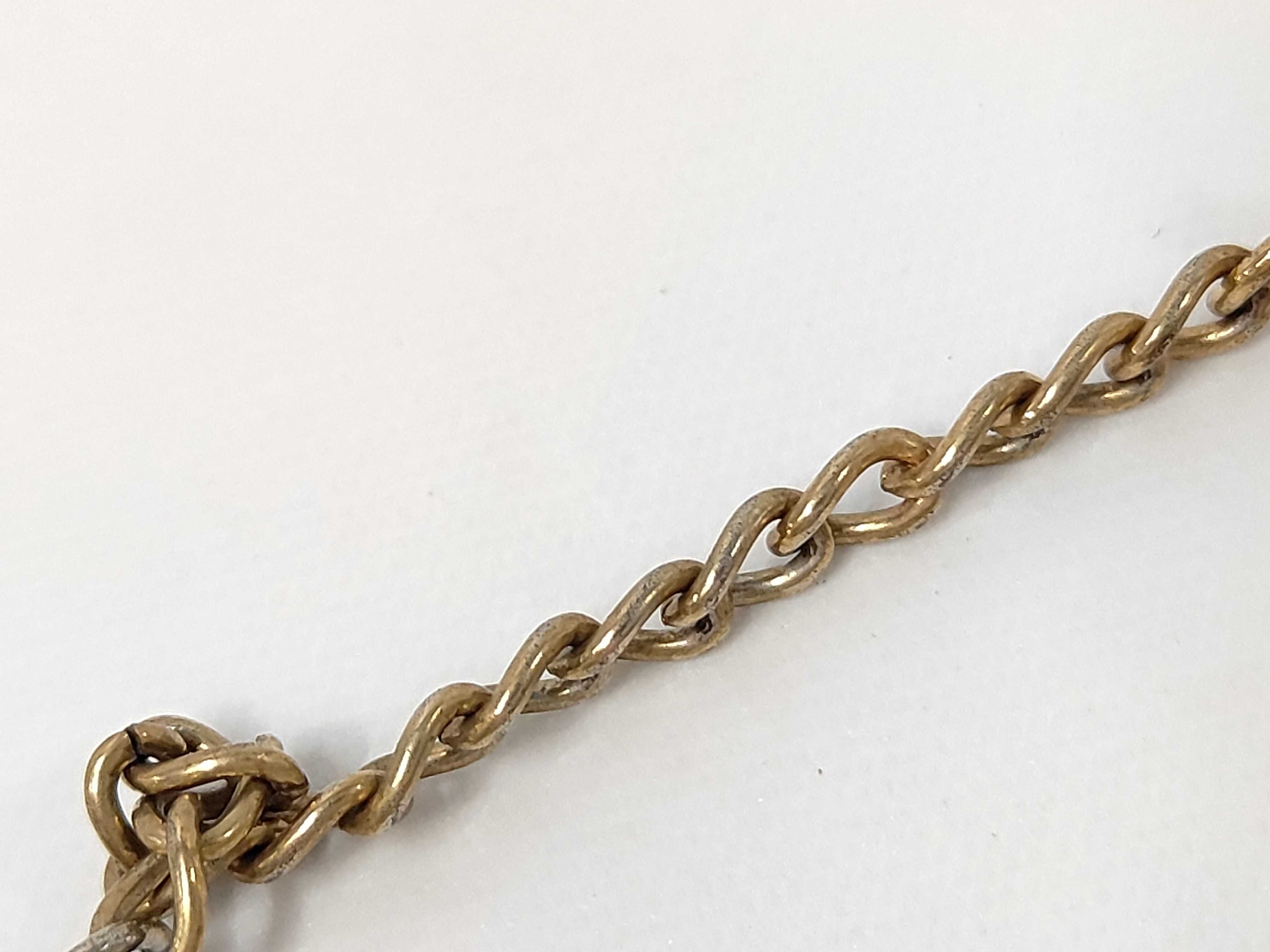 Rhinestone Circle Black Gold Necklace — view 8
