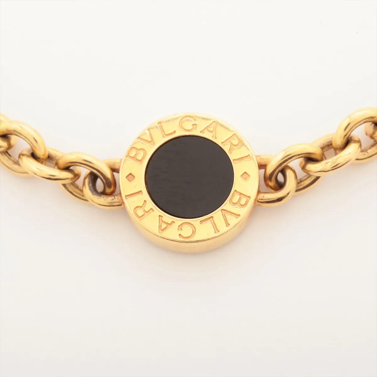 Onyx Bracelet 750 (YG) 27.2g, small chips on stones, — view 3