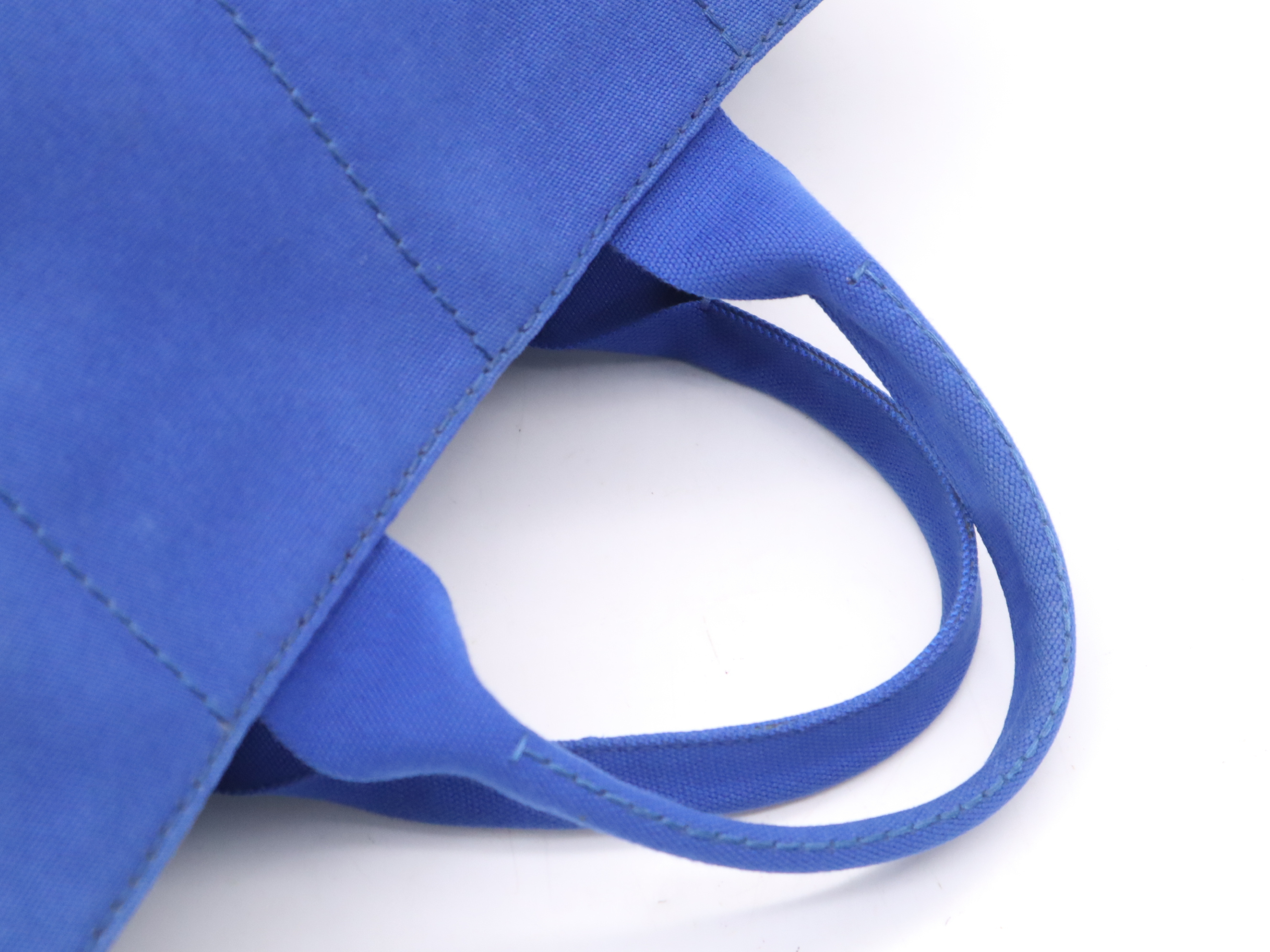 Canvas Canapa L Tote Bag Blue Gold Hardware Tote Bag — view 6