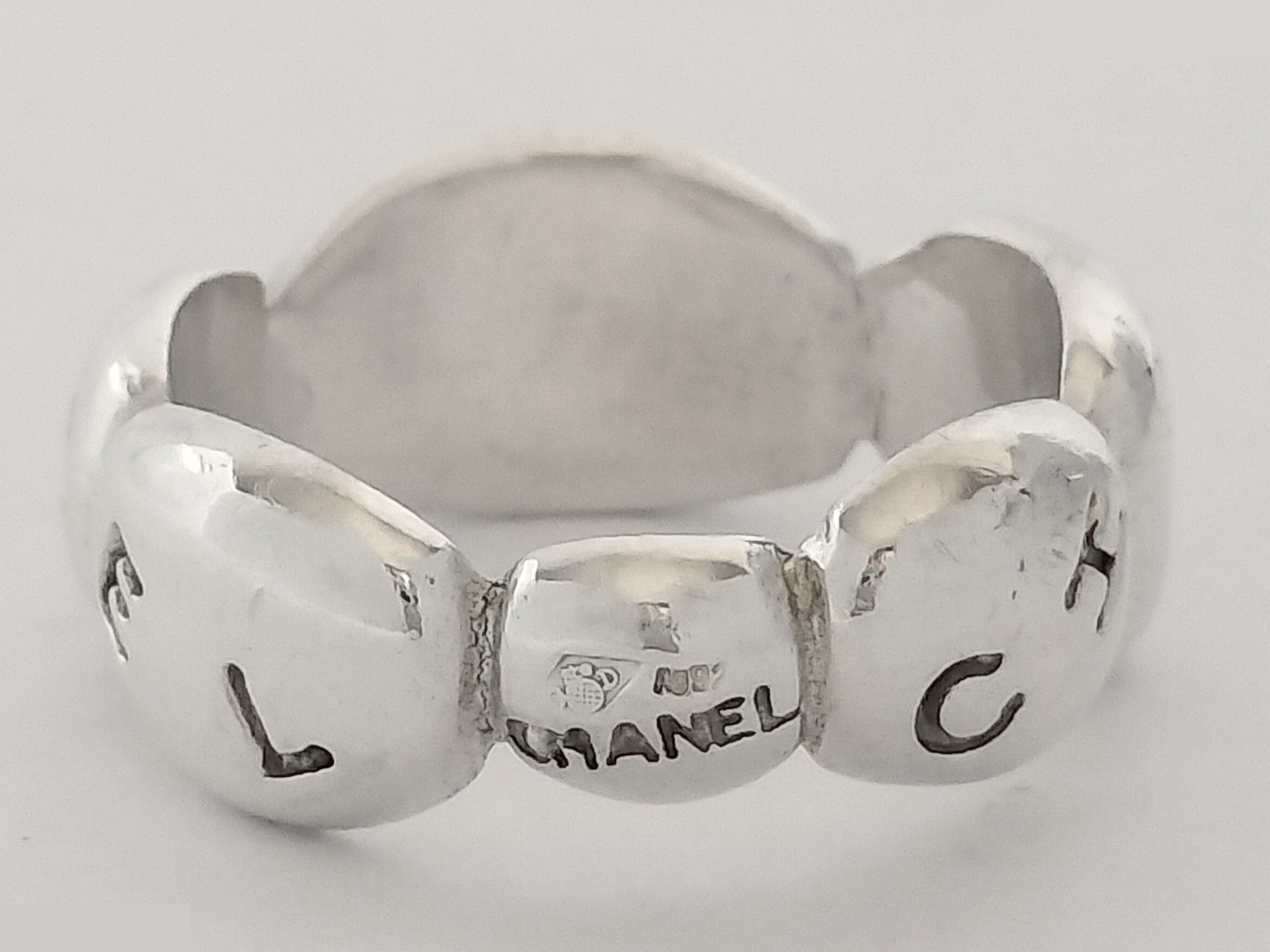 Logo Camellia 925/5.4g Silver Ring #9 — view 2