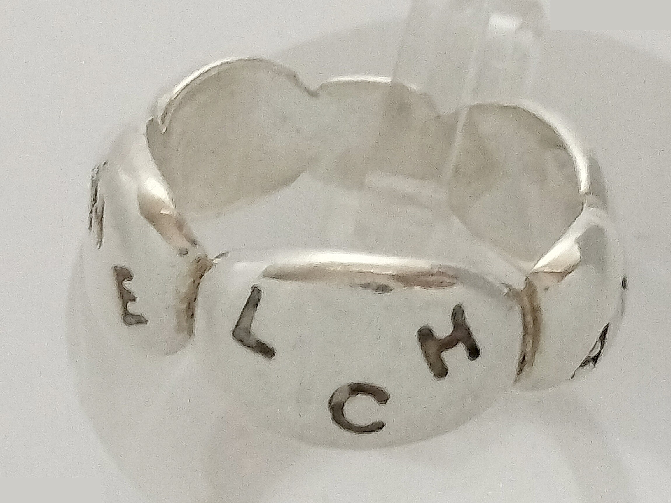 Logo Camellia 925/5.4g Silver Ring #9 — view 4