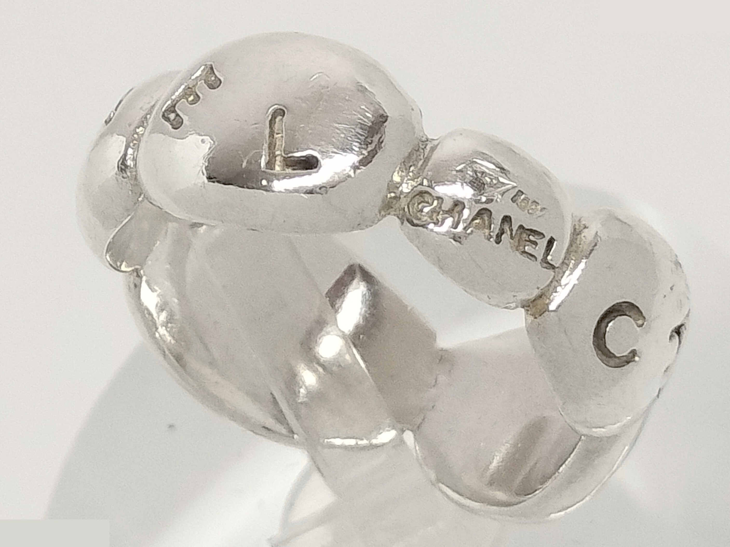 Logo Camellia 925/5.4g Silver Ring #9 — view 5
