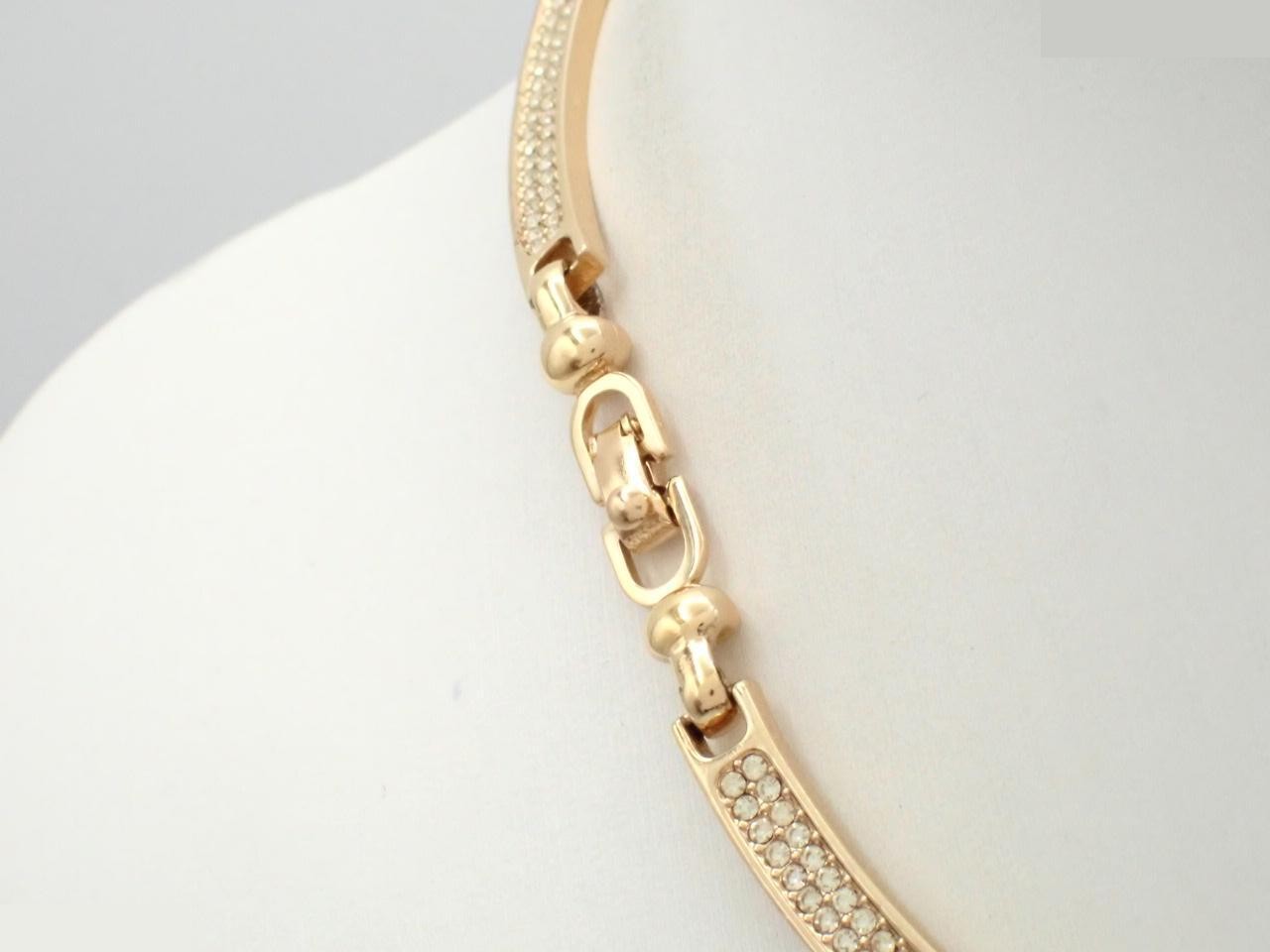 rhinestone necklace, chain approximately 38cm — view 2