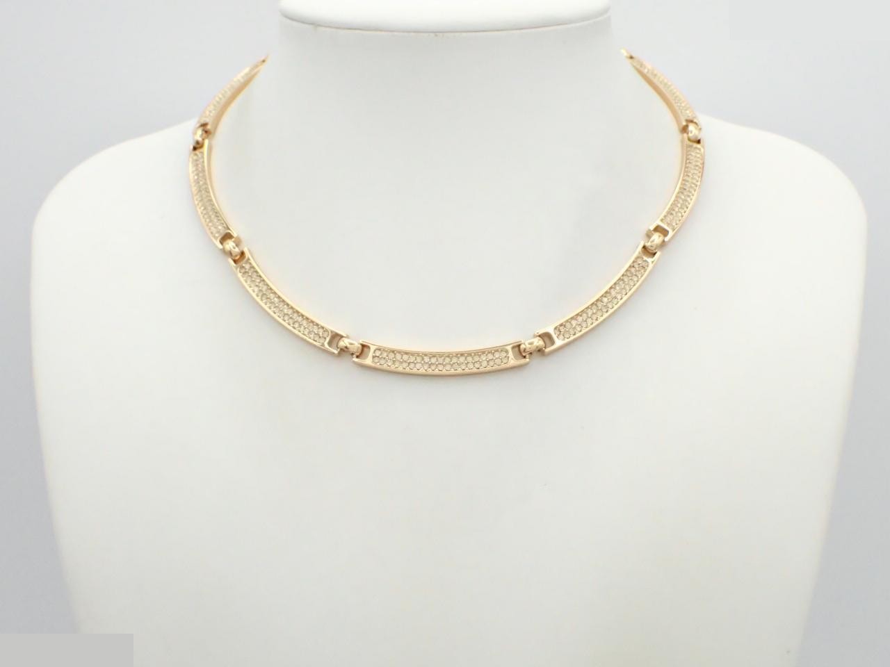 rhinestone necklace, chain approximately 38cm — view 3