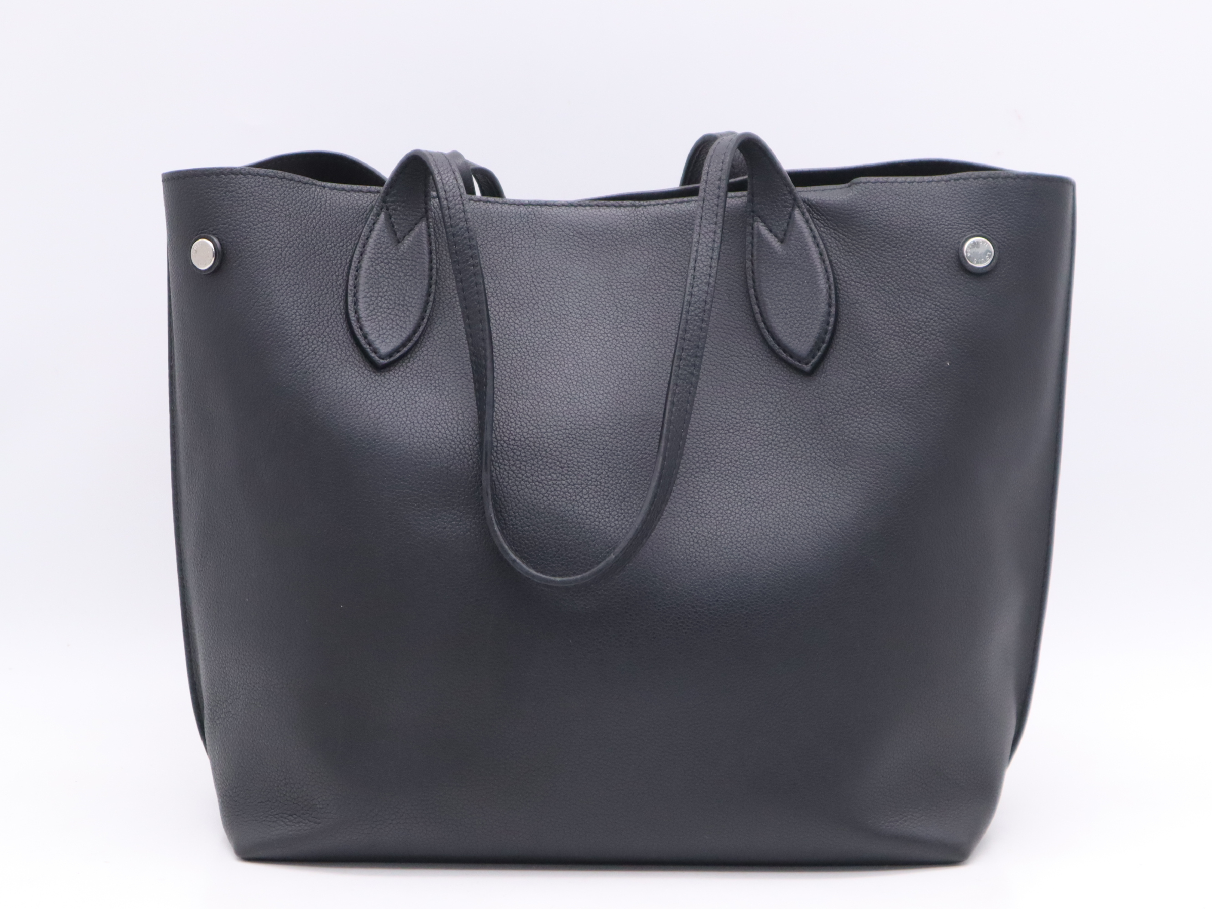 M55028 Leather Lockme Go Noir Tote Bag with Clochette and Dust Bag — view 2
