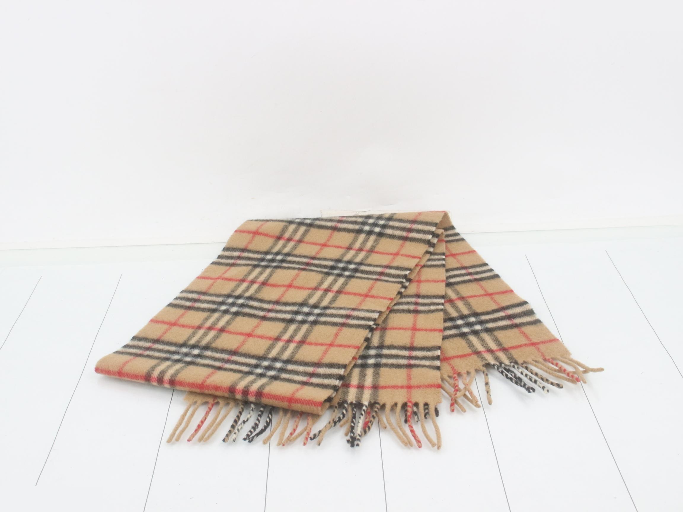 Nova Check Scarf, Beige — view 3