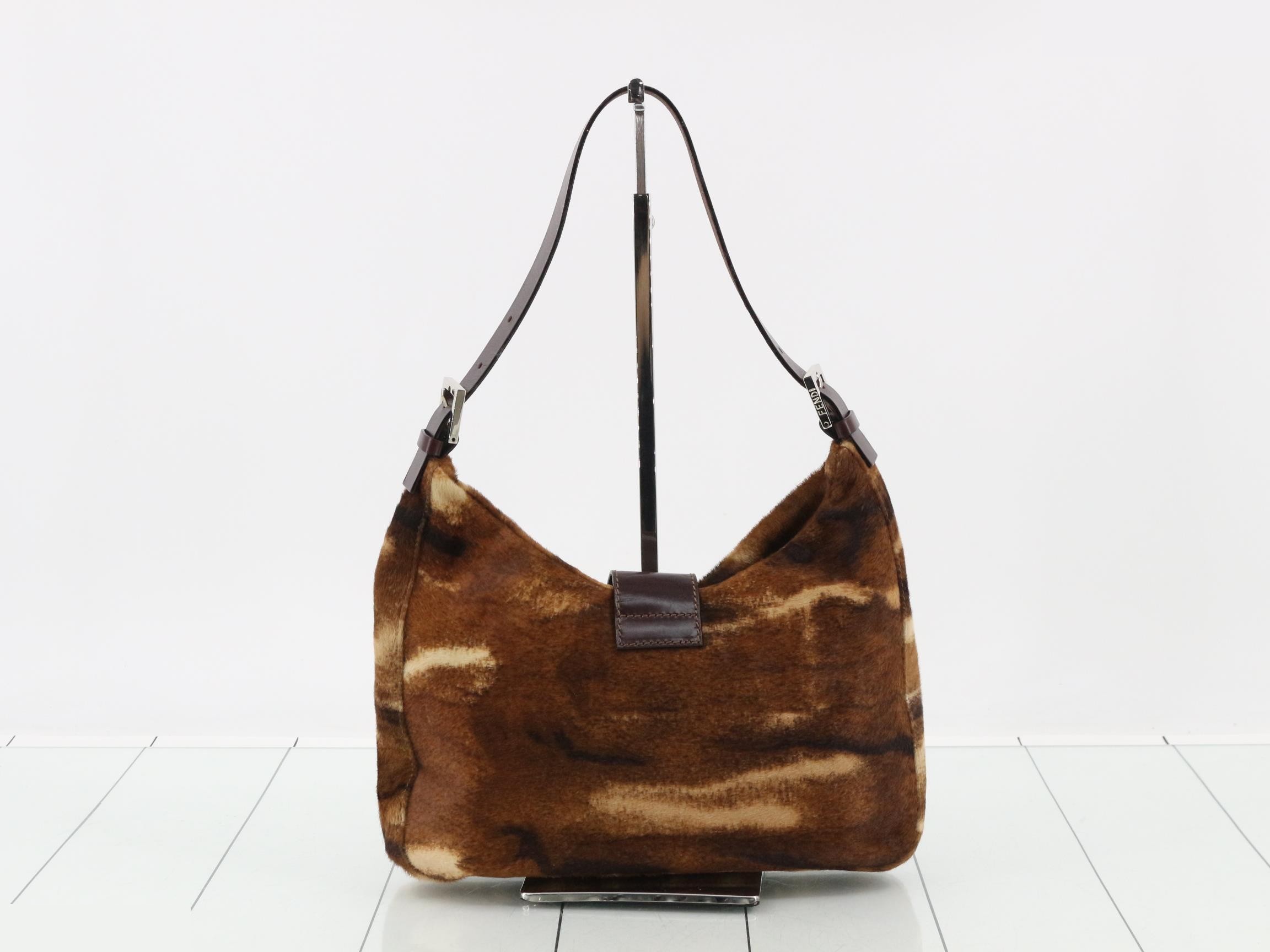 Other lines: Bags & Handbags, Calf Hair, Animal Print, Brown — view 2