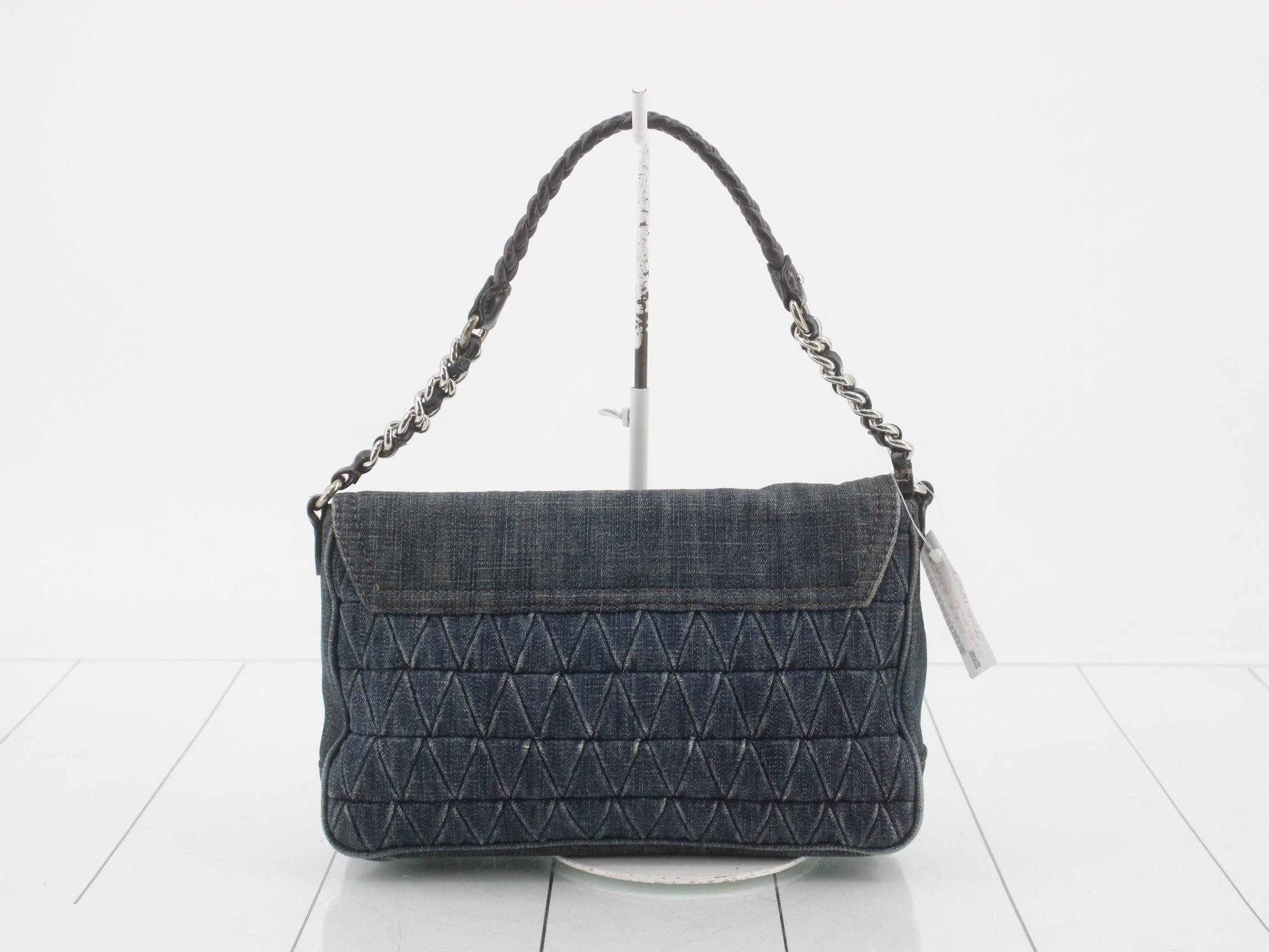 Denim chain bag — view 2