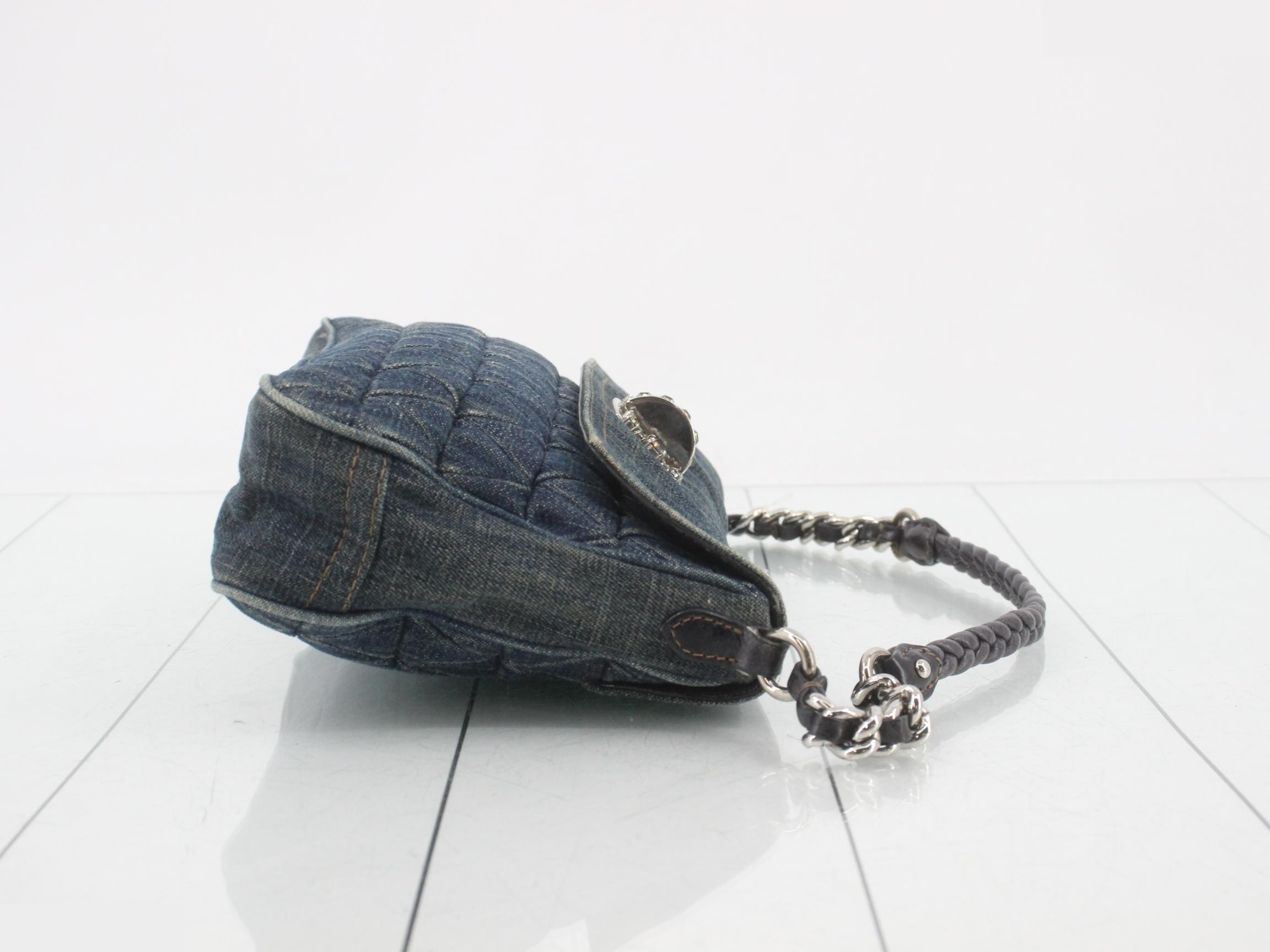 Denim chain bag — view 3