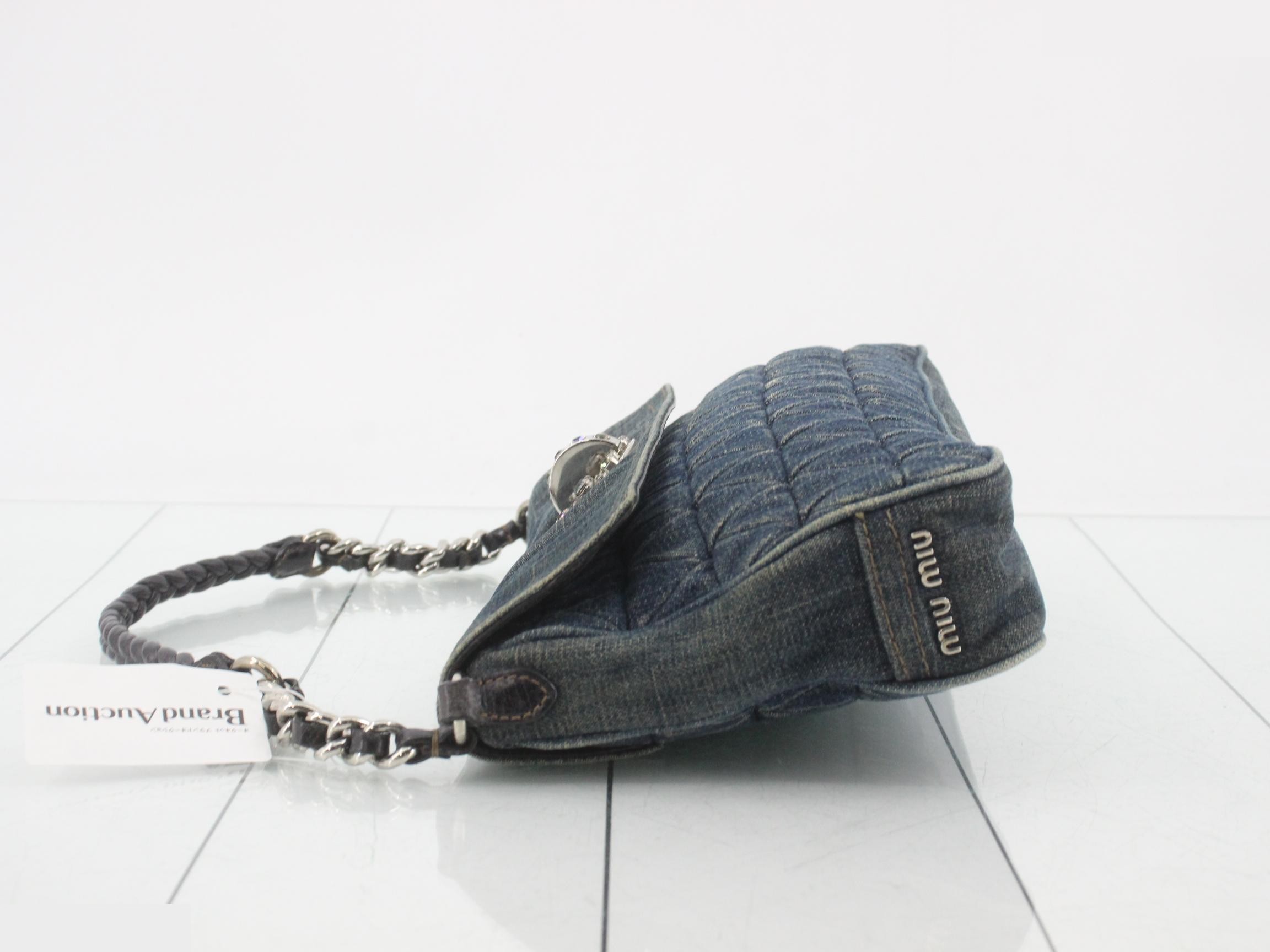Denim chain bag — view 4