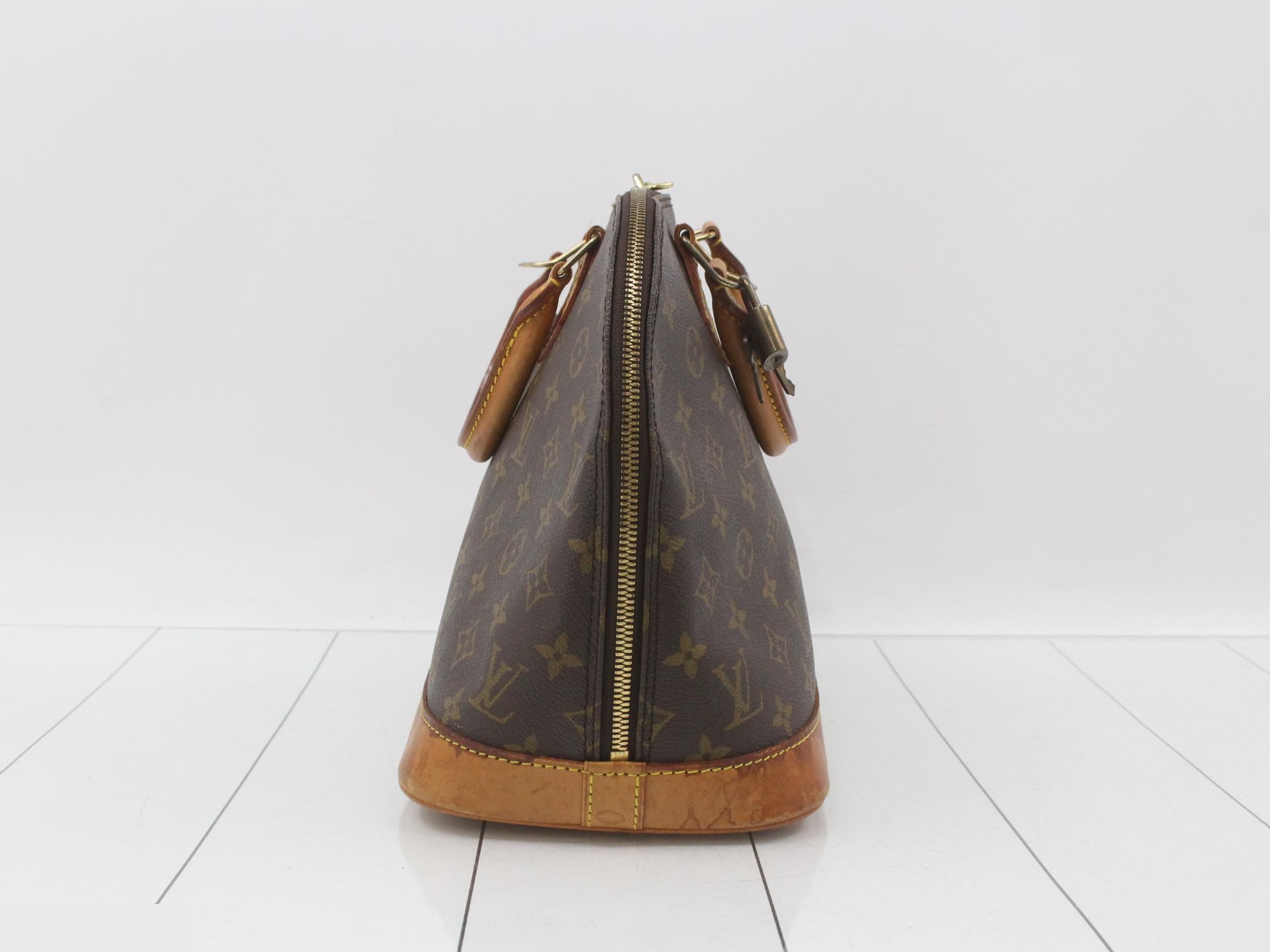 M51130 Alma (old model) Monogram Handbag, Brown Leather — view 3
