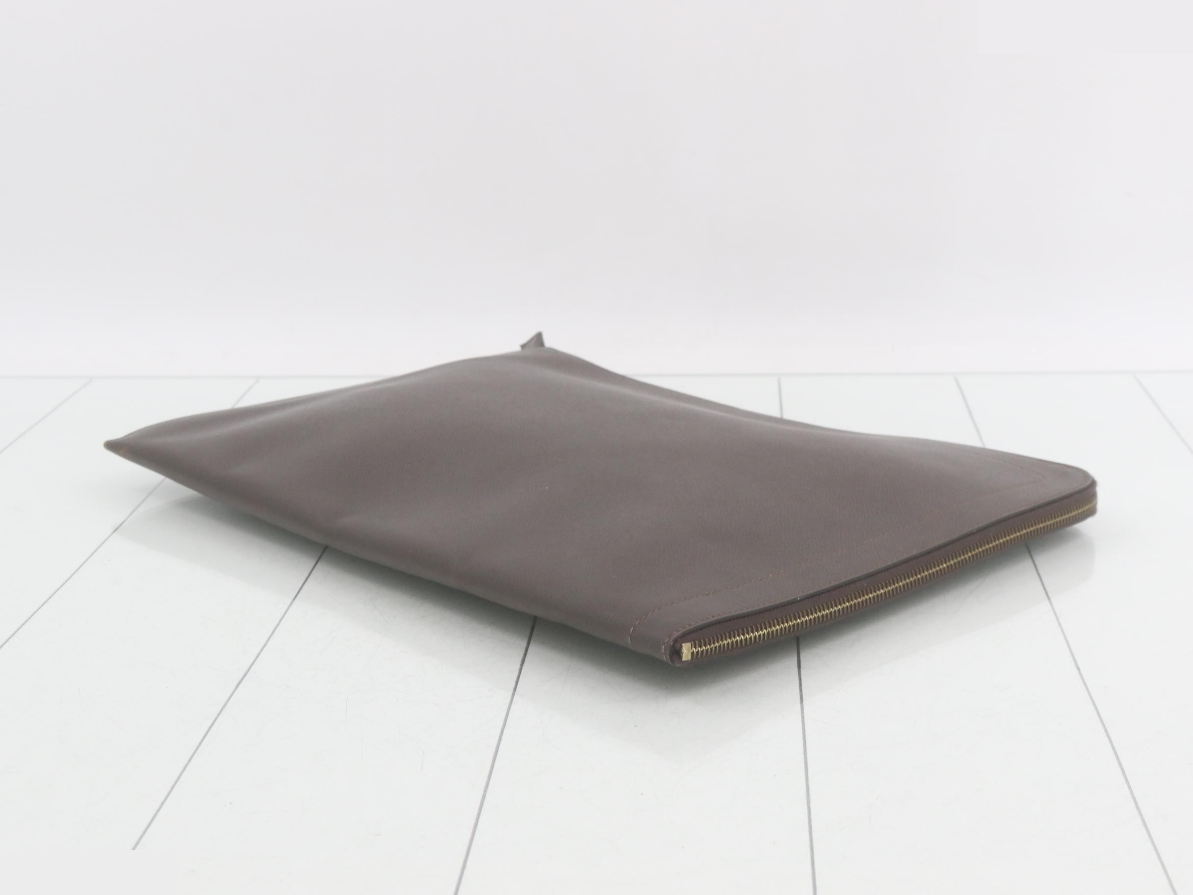 Zip Computer Courchevel Dark Brown — view 6