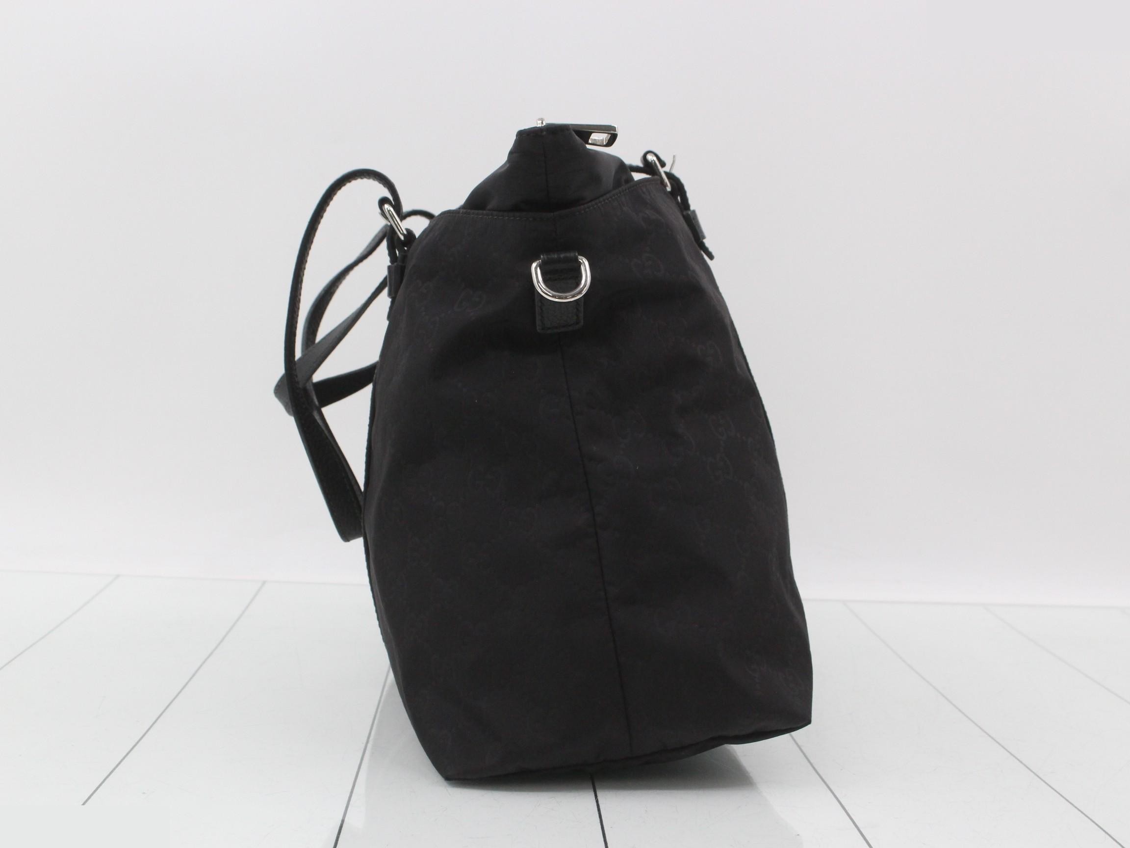 GG Nylon 2-Way Bag, Black — view 4