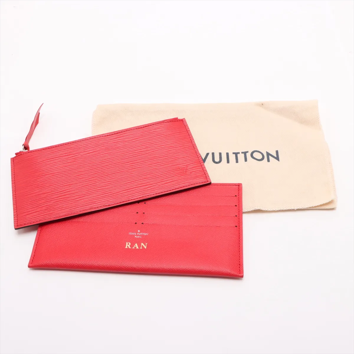 Epi Pochette Félicie M41559 TJ3168 Red with initials — view 12