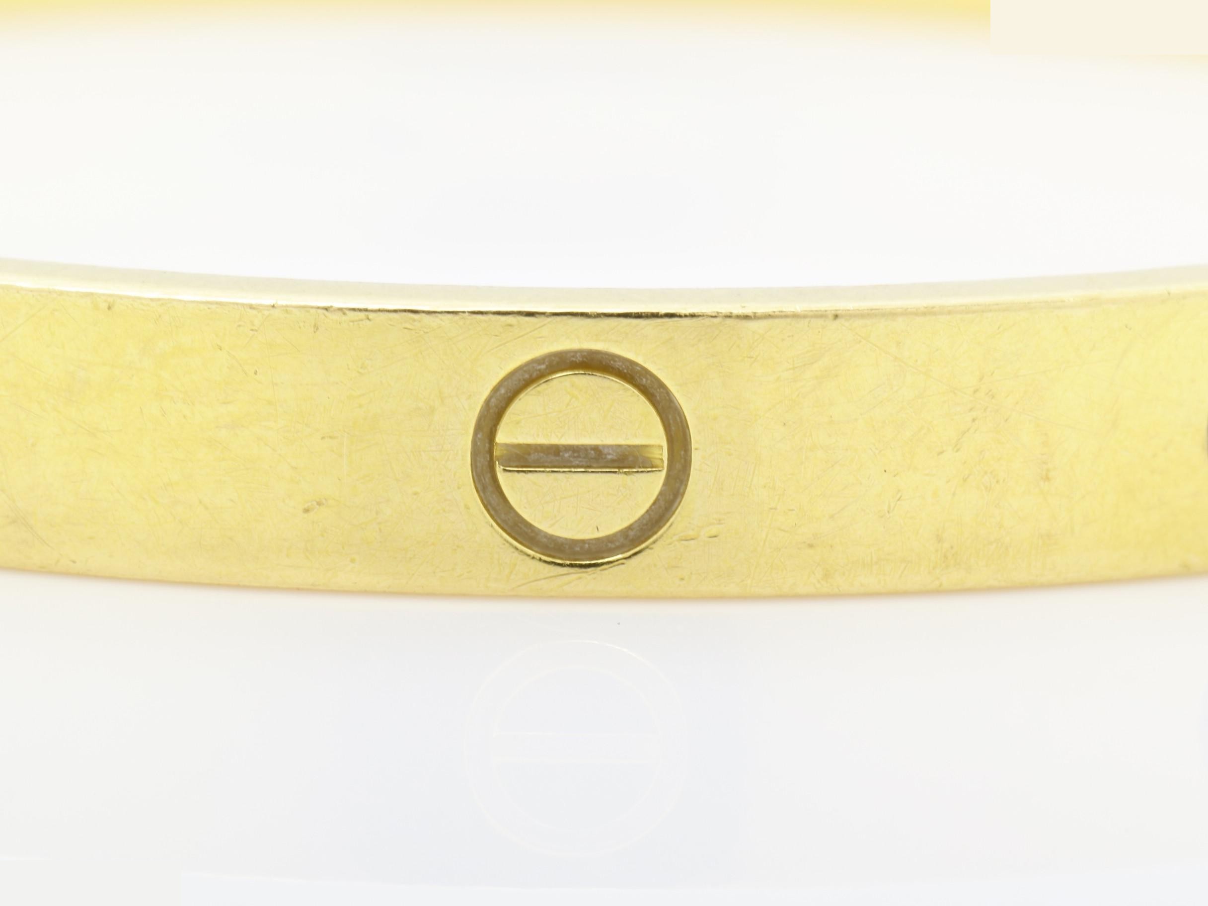 Love Series Bracelet/Bangle, 750YG, 33.6g, #18 — view 2