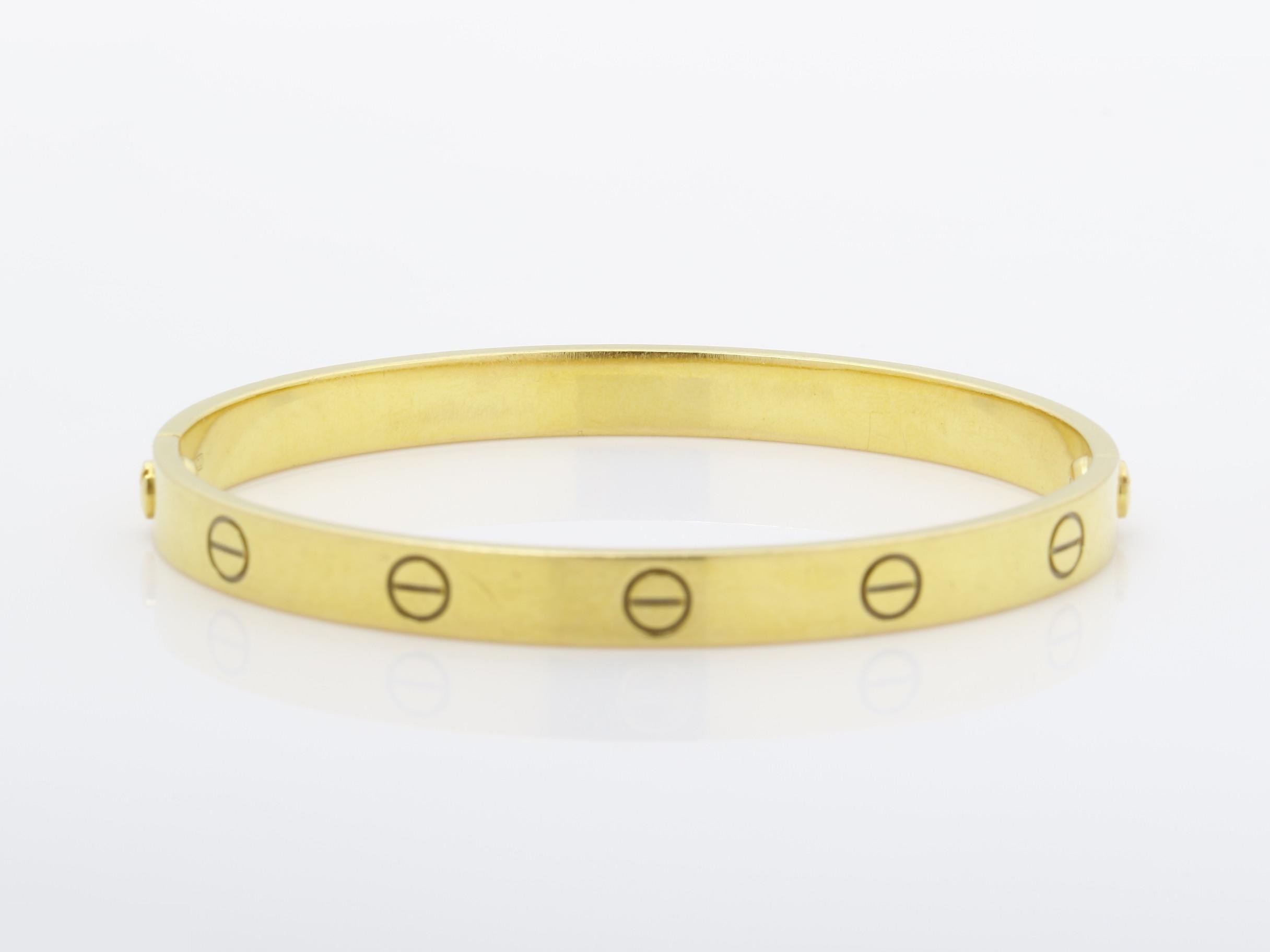 Love Series Bracelet/Bangle, 750YG, 33.6g, #18 — view 4