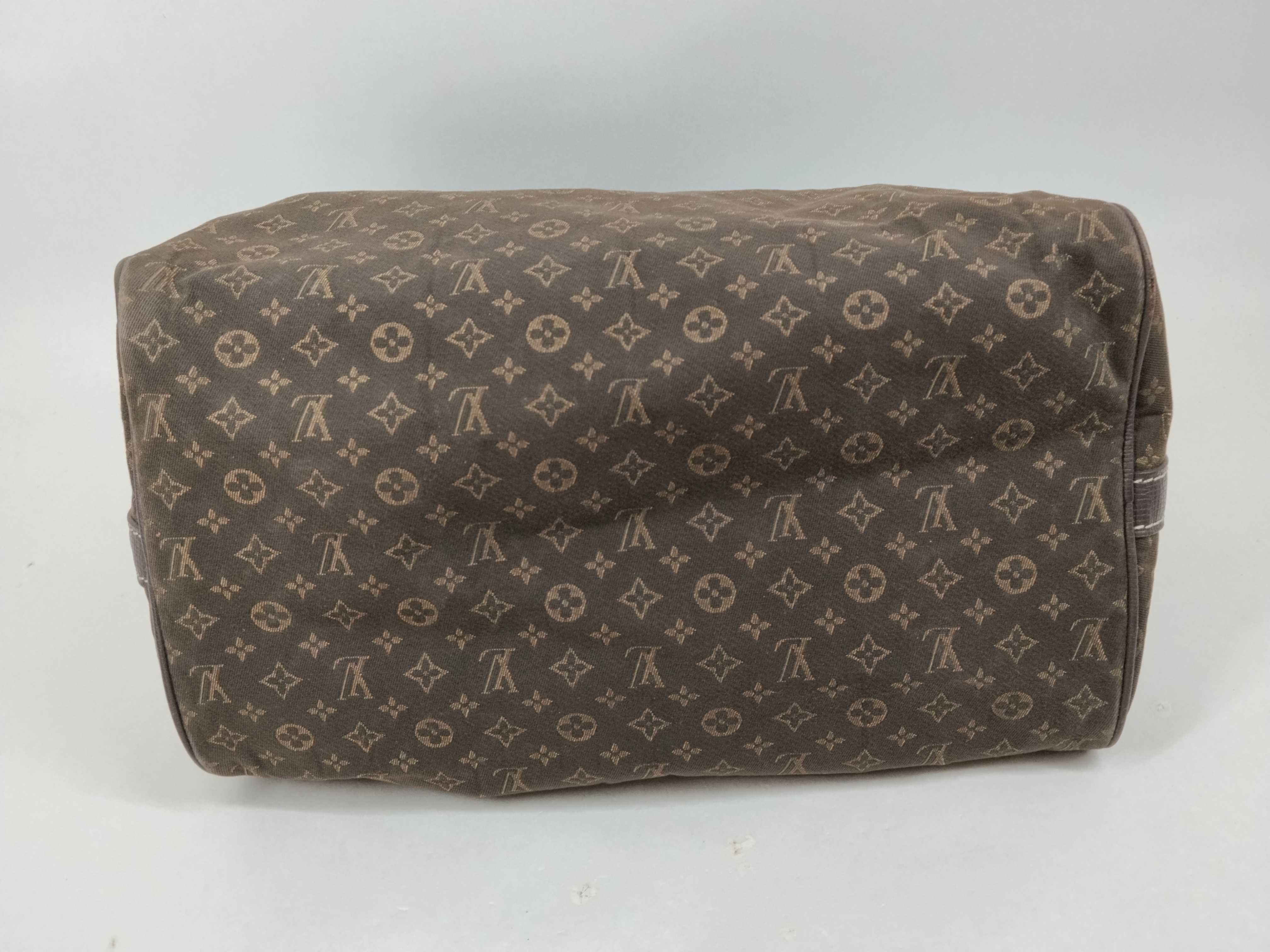 Monogram Mini Lin Speedy Bandoulière Boston Bag — view 11