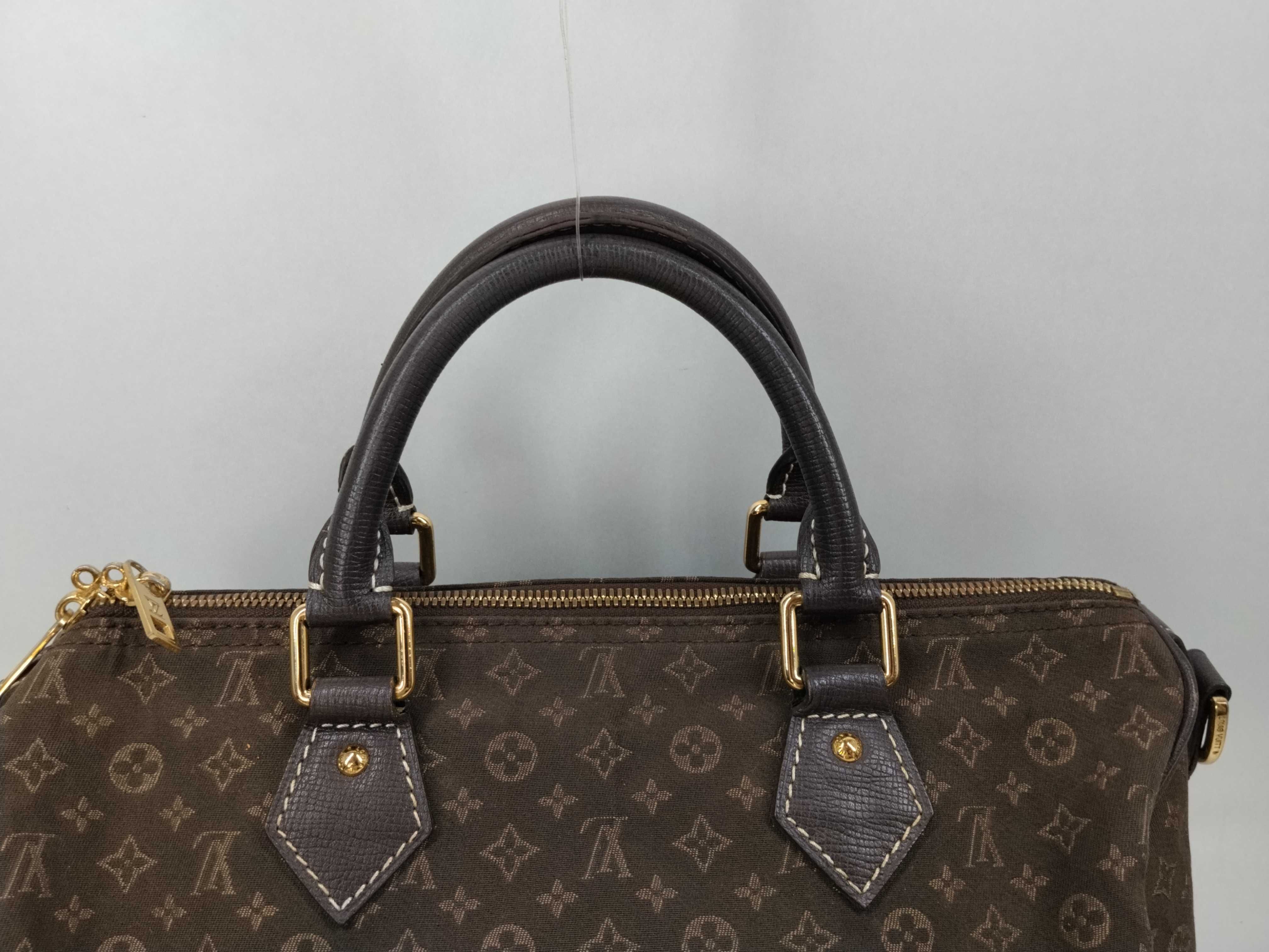 Monogram Mini Lin Speedy Bandoulière Boston Bag — view 4