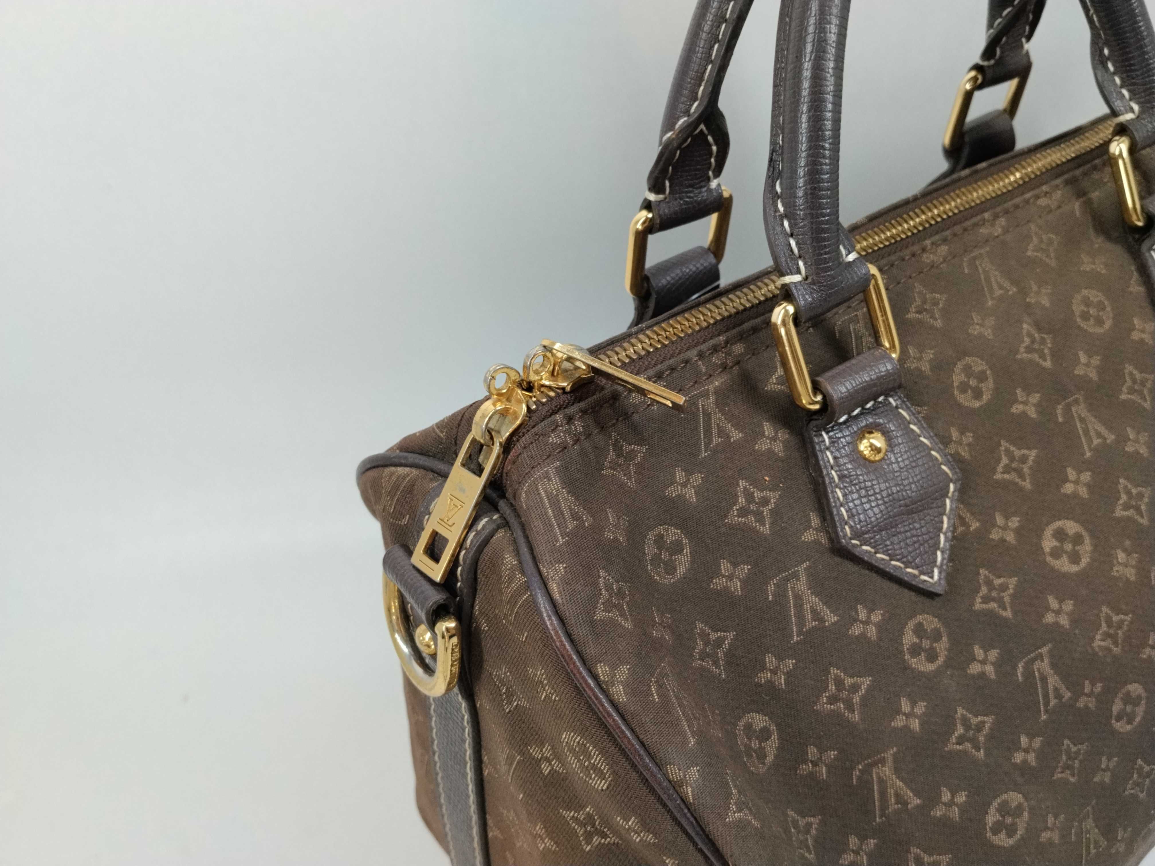 Monogram Mini Lin Speedy Bandoulière Boston Bag — view 5