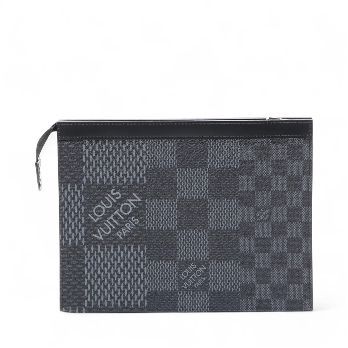 Damier Graphite 3D Pochette Voyage MM N60444 Black (RFID detected) — view 2