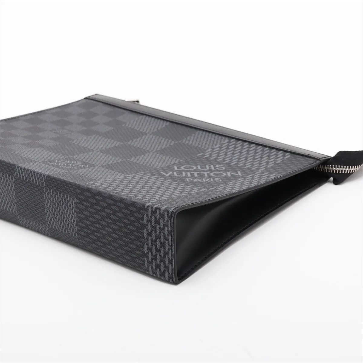 Damier Graphite 3D Pochette Voyage MM N60444 Black (RFID detected) — view 3