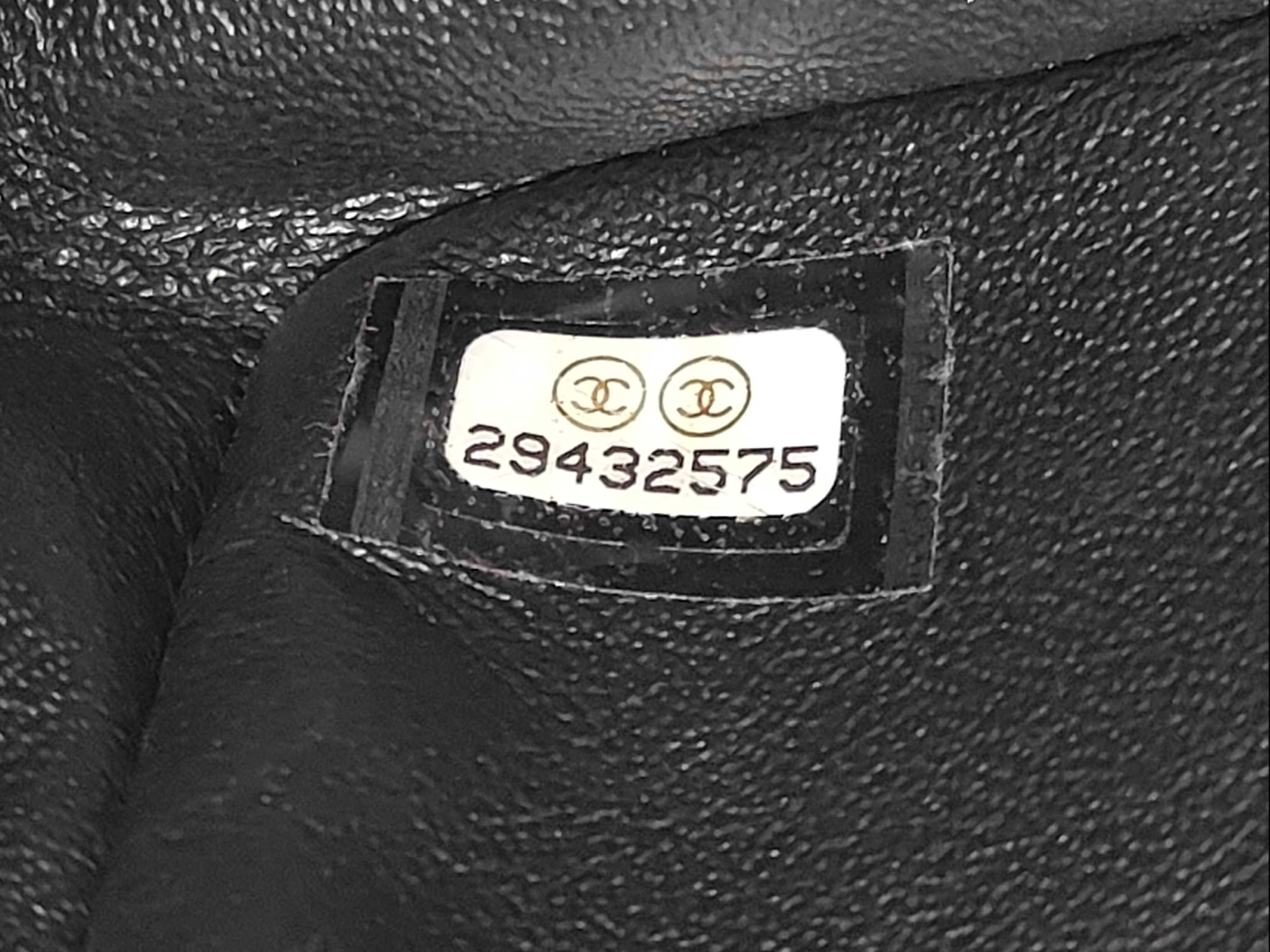 Classic Flap Black Matelassé Patent Leather Large Mini Shoulder Bag — view 9