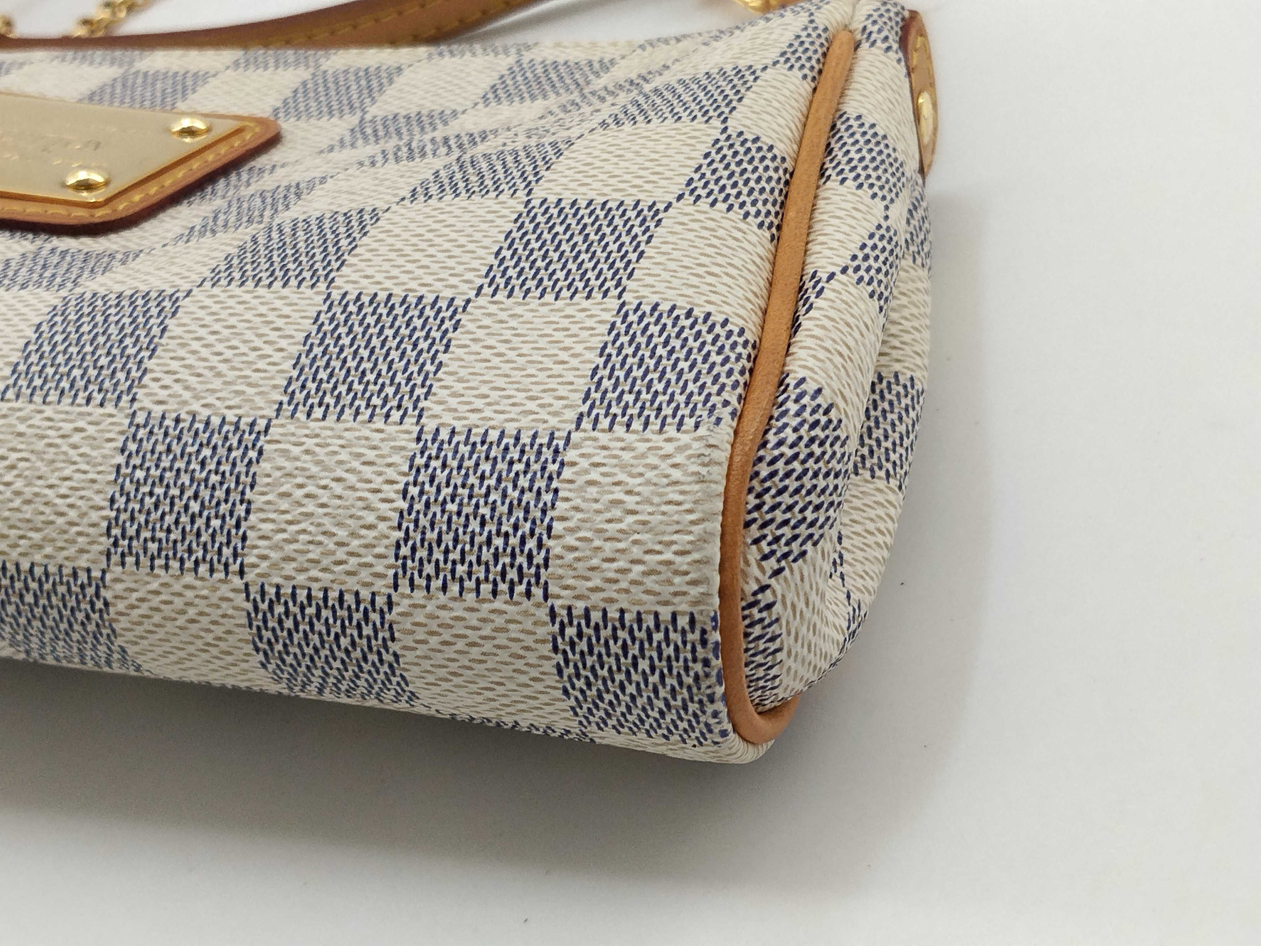 Damier Azur Louis Vuitton Damier Azur Shoulder Bag Eva N55214 Pouch — view 4