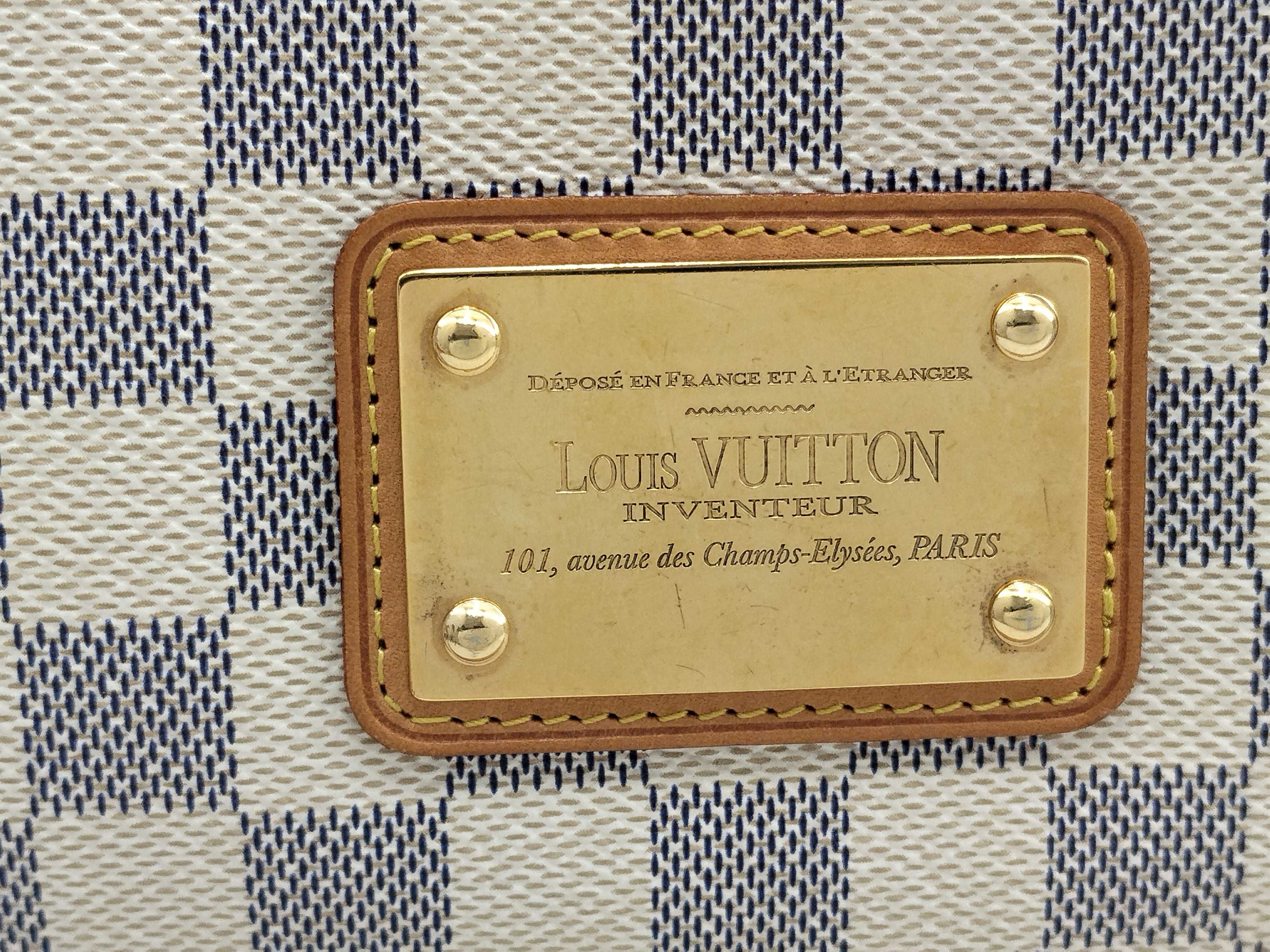 Damier Azur Louis Vuitton Damier Azur Shoulder Bag Eva N55214 Pouch — view 10