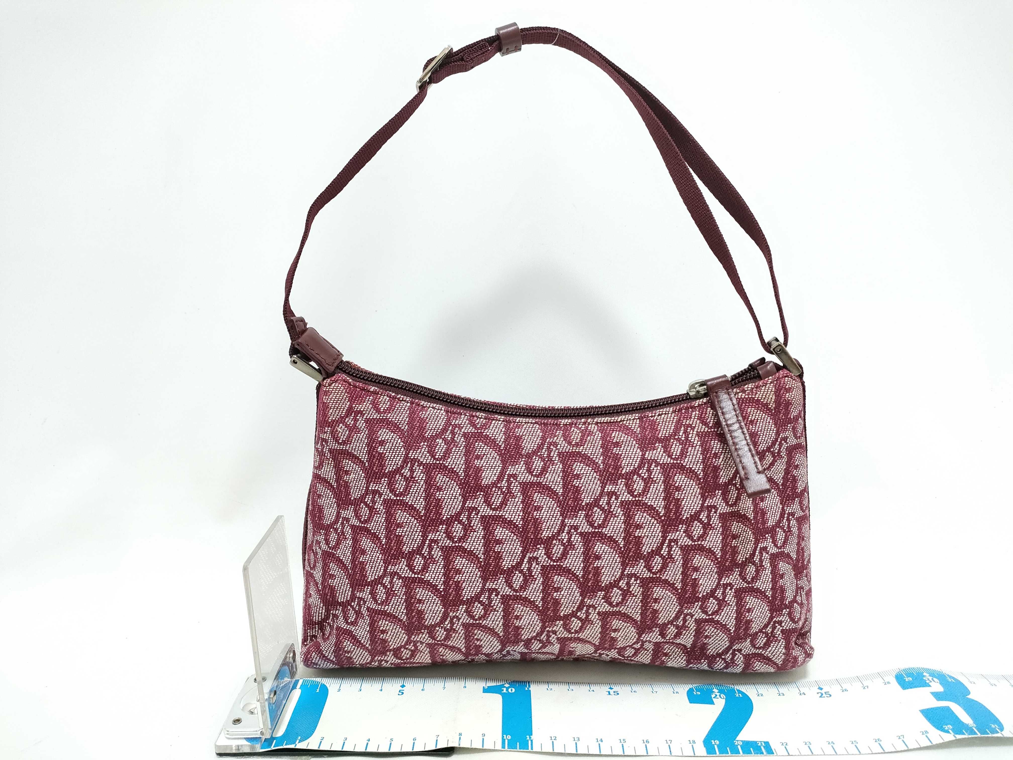 Trotter Dior handbag, Trotter canvas, red handbag — view 2