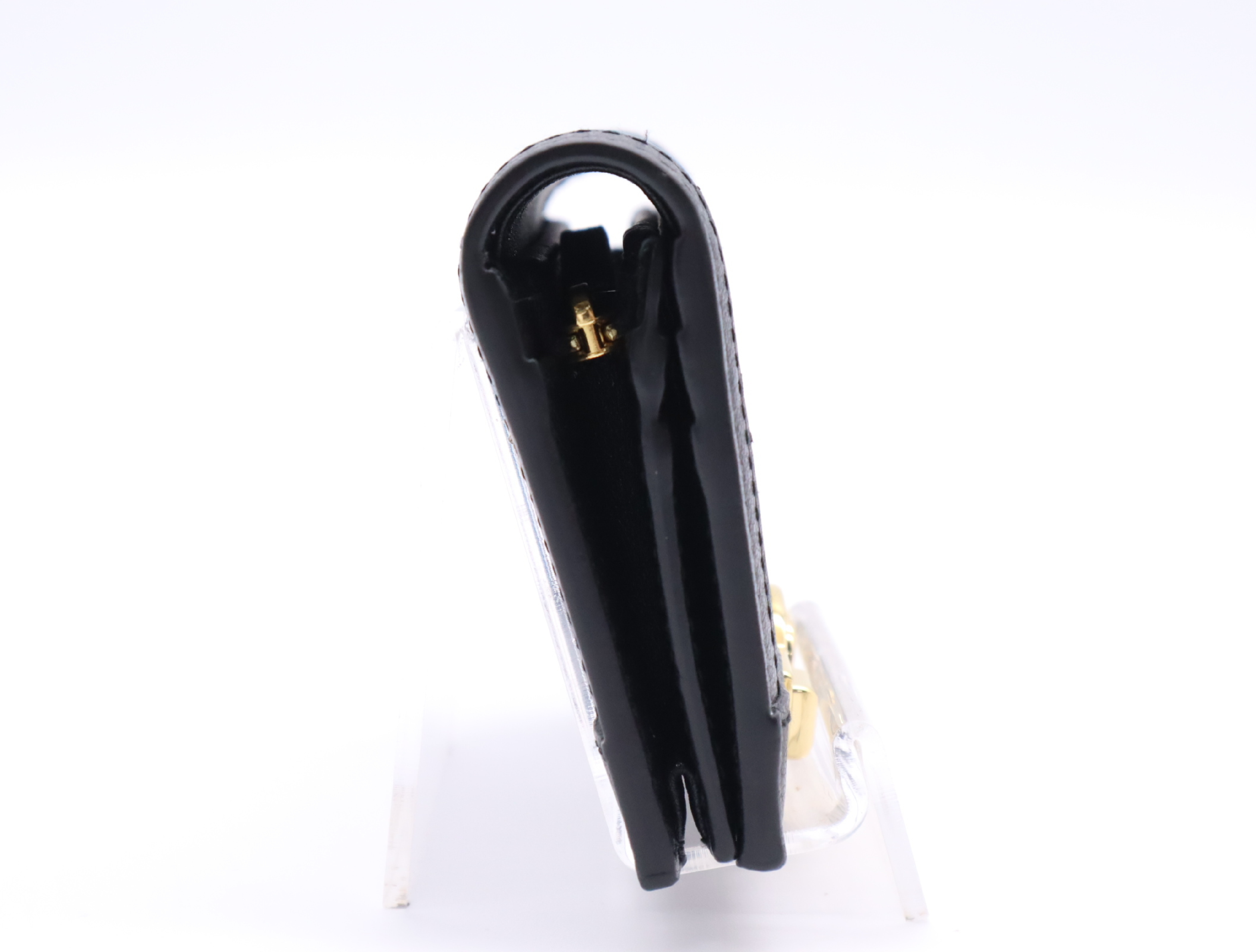 676150 GG Embossed Leather Card Case Wallet, Black, with Dust Bag and Box. — view 5