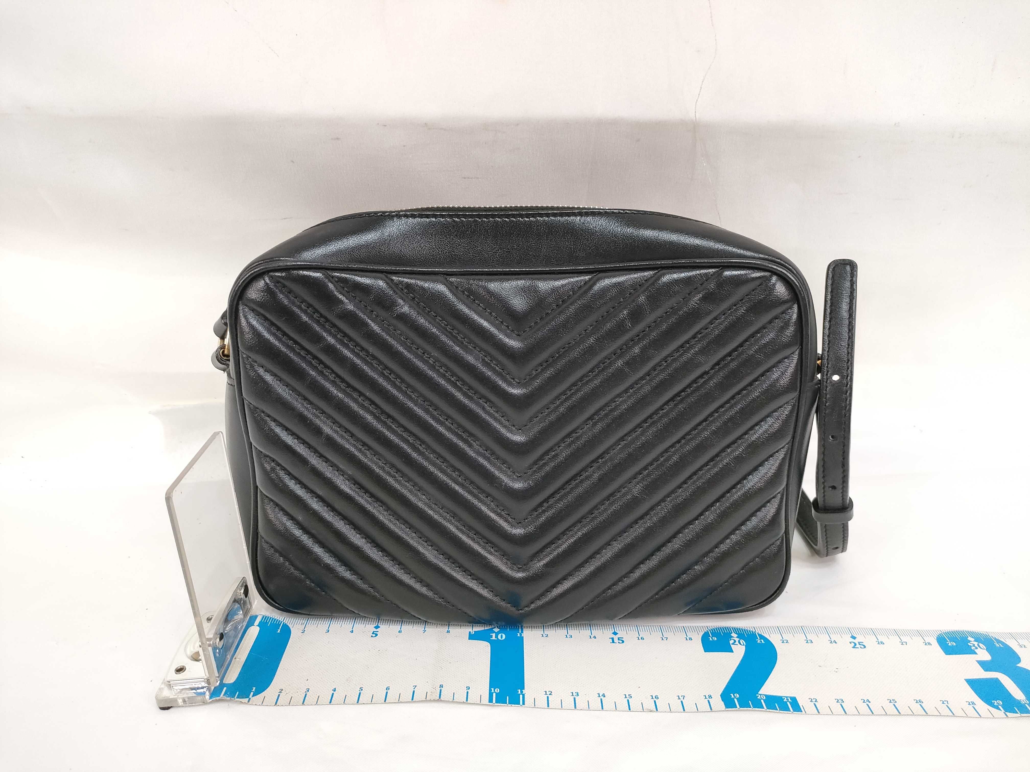 shoulder bag, black, with dust bag. — view 2