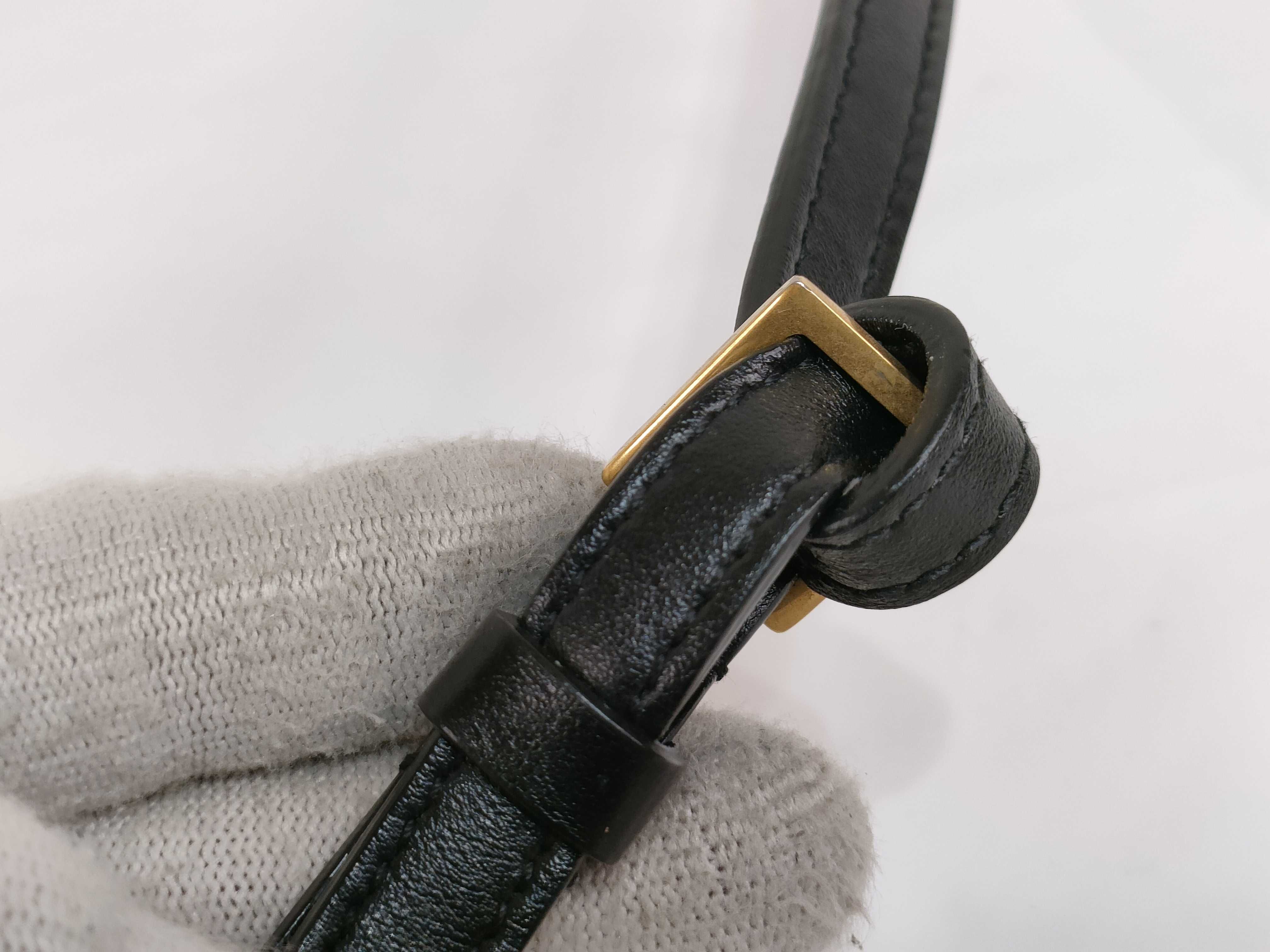 shoulder bag, black, with dust bag. — view 5