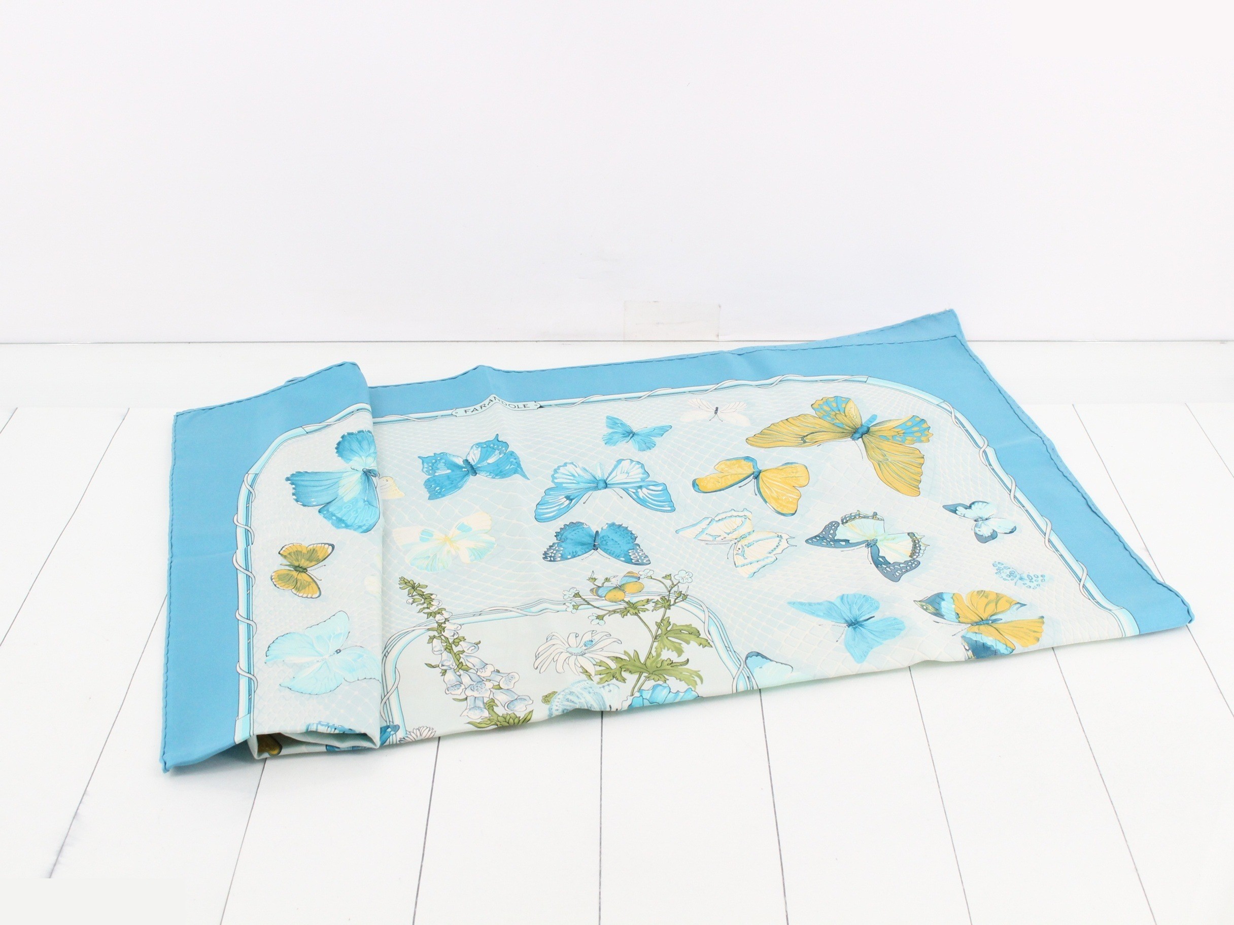 Carre 90 Scarf, Blue — view 3